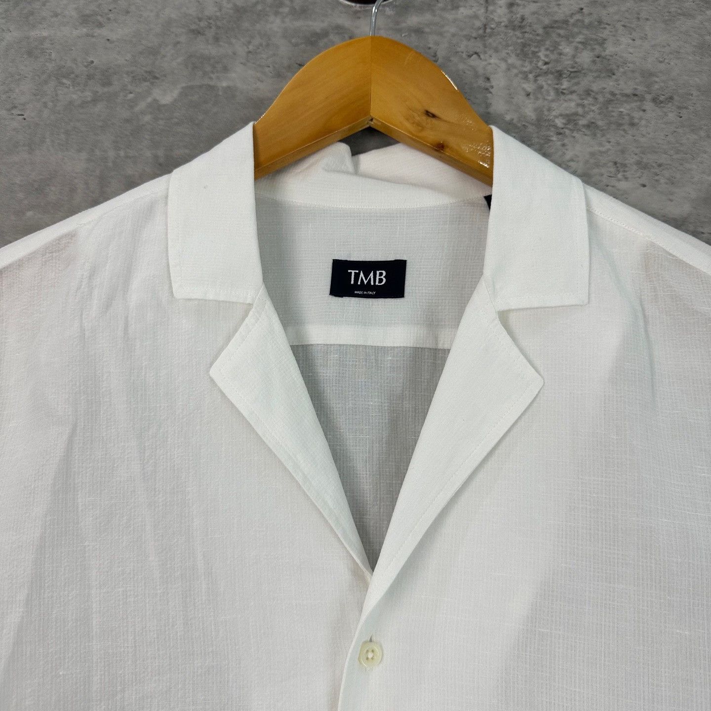 Tombolini Tombolini Cotton Linen Camp Collar Shirt Size M Size US M / EU 48-50 / 2 - 4 Thumbnail
