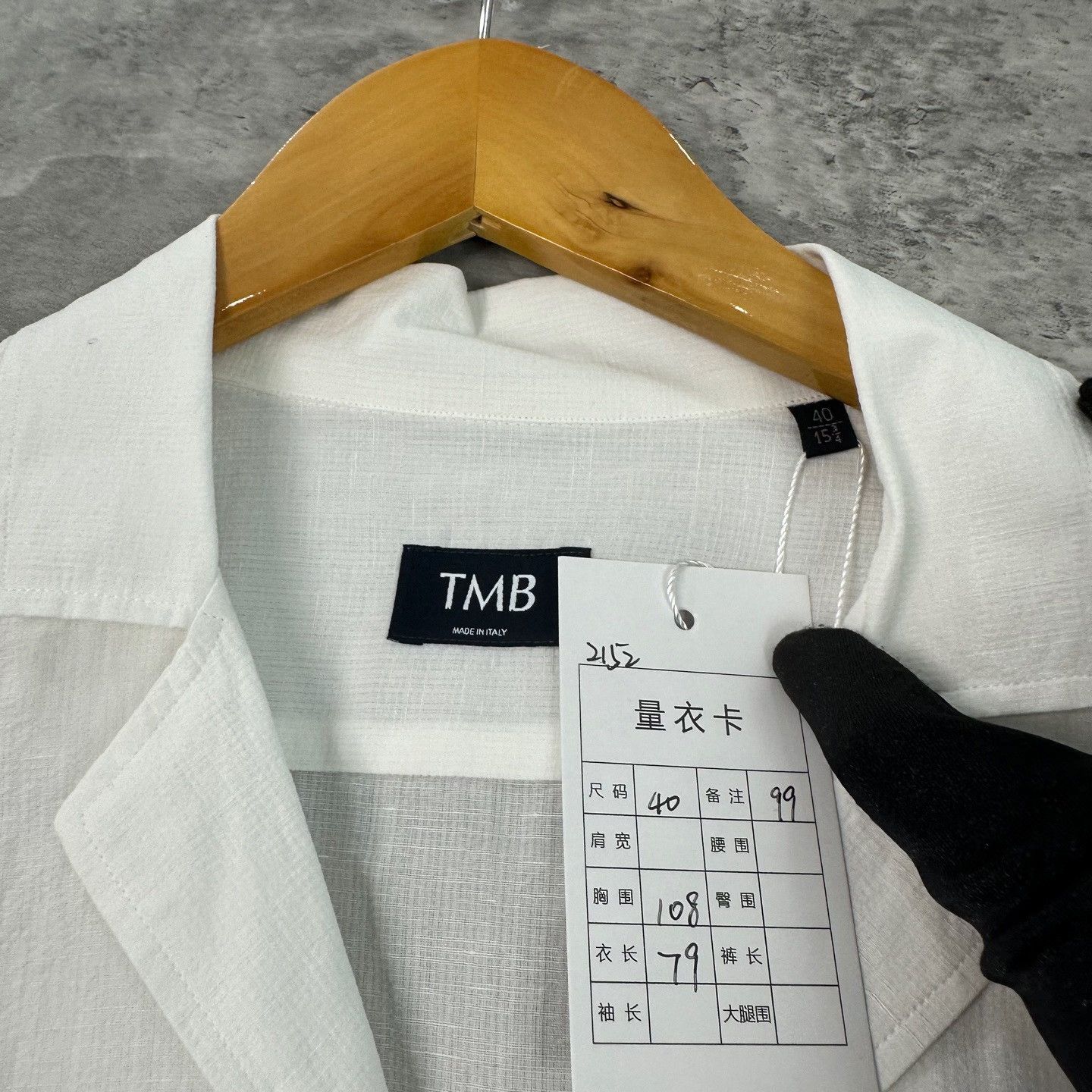Tombolini Tombolini Cotton Linen Camp Collar Shirt Size M Size US M / EU 48-50 / 2 - 5 Thumbnail