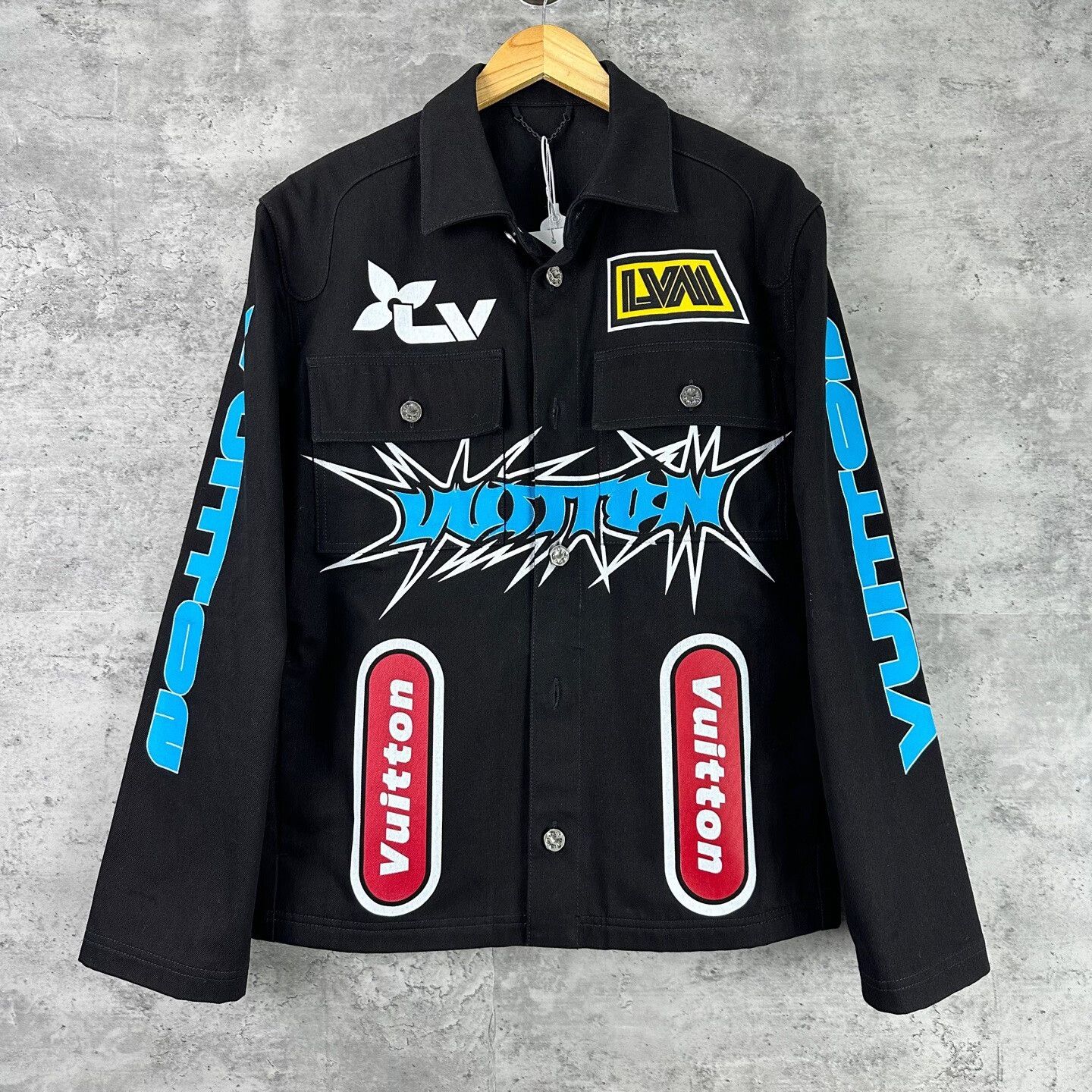 Louis Vuitton Louis Vuitton Graffiti Patch Denim Jacket 48 Size US M / EU 48-50 / 2 - 2 Thumbnail