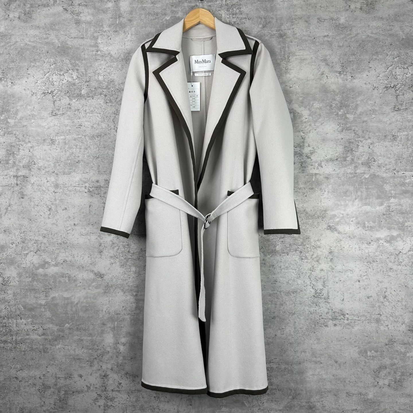 Max Mara Max Mara Wool Angora Trimmed Belted Coat IT 40 Size S / US 4 / IT 40 - 2 Thumbnail