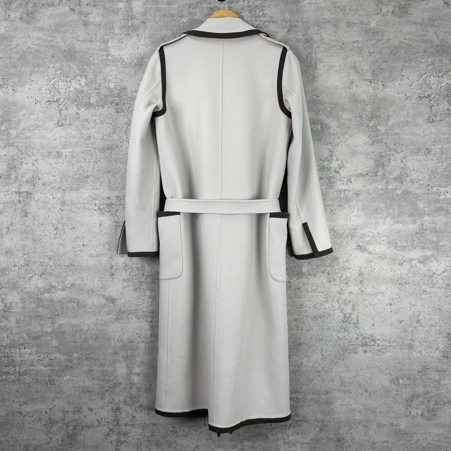 Max Mara Max Mara Wool Angora Trimmed Belted Coat IT 40 Size S / US 4 / IT 40 - 3 Thumbnail
