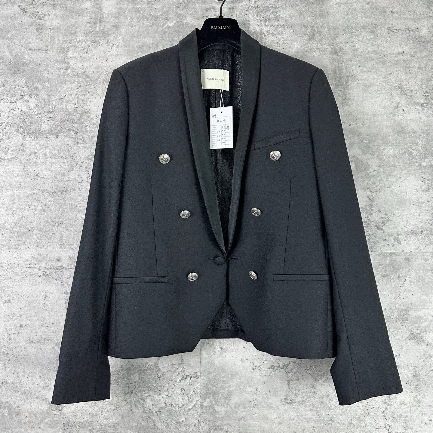 Balmain Balmain Double Breasted Wool Blazer 40R Size 40R - 2 Thumbnail