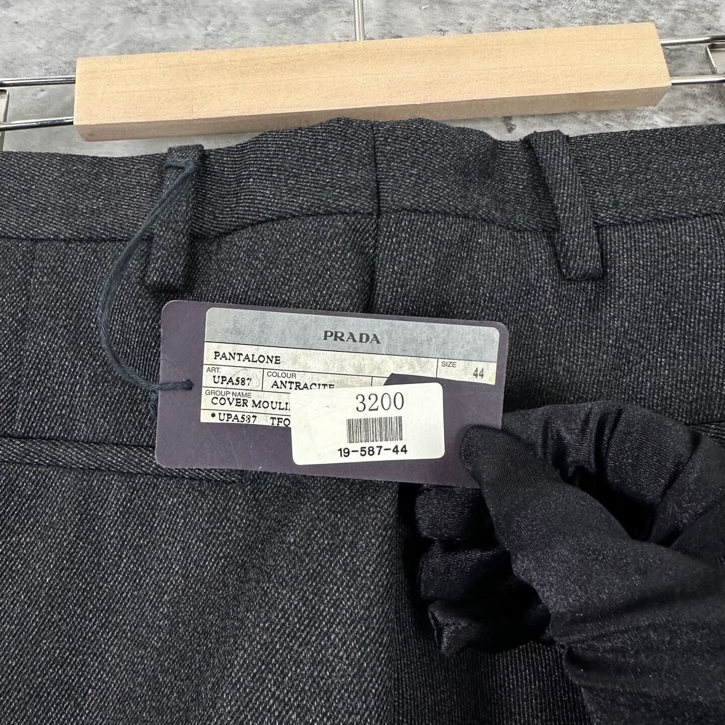 Prada Prada Charcoal Wool Casual Trousers Size 28 Size US 28 / EU 44 - 6 Thumbnail