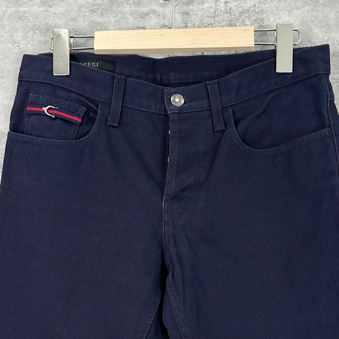 Gucci Gucci Navy Cotton Casual Pants 44 Size US 28 / EU 44 - 4 Thumbnail