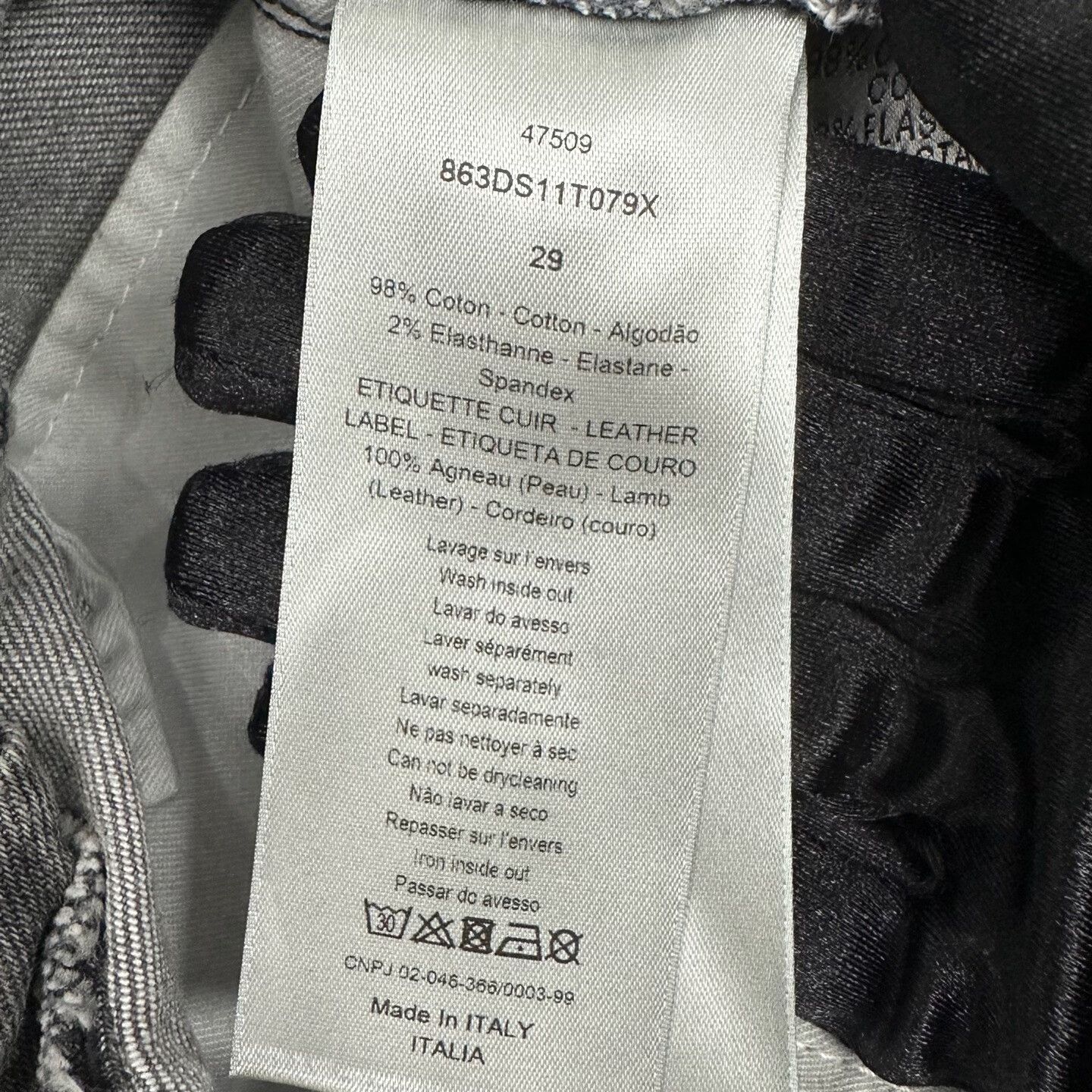 Dior Dior Gray Wash Denim Jeans 29 Size US 29 - 7 Thumbnail