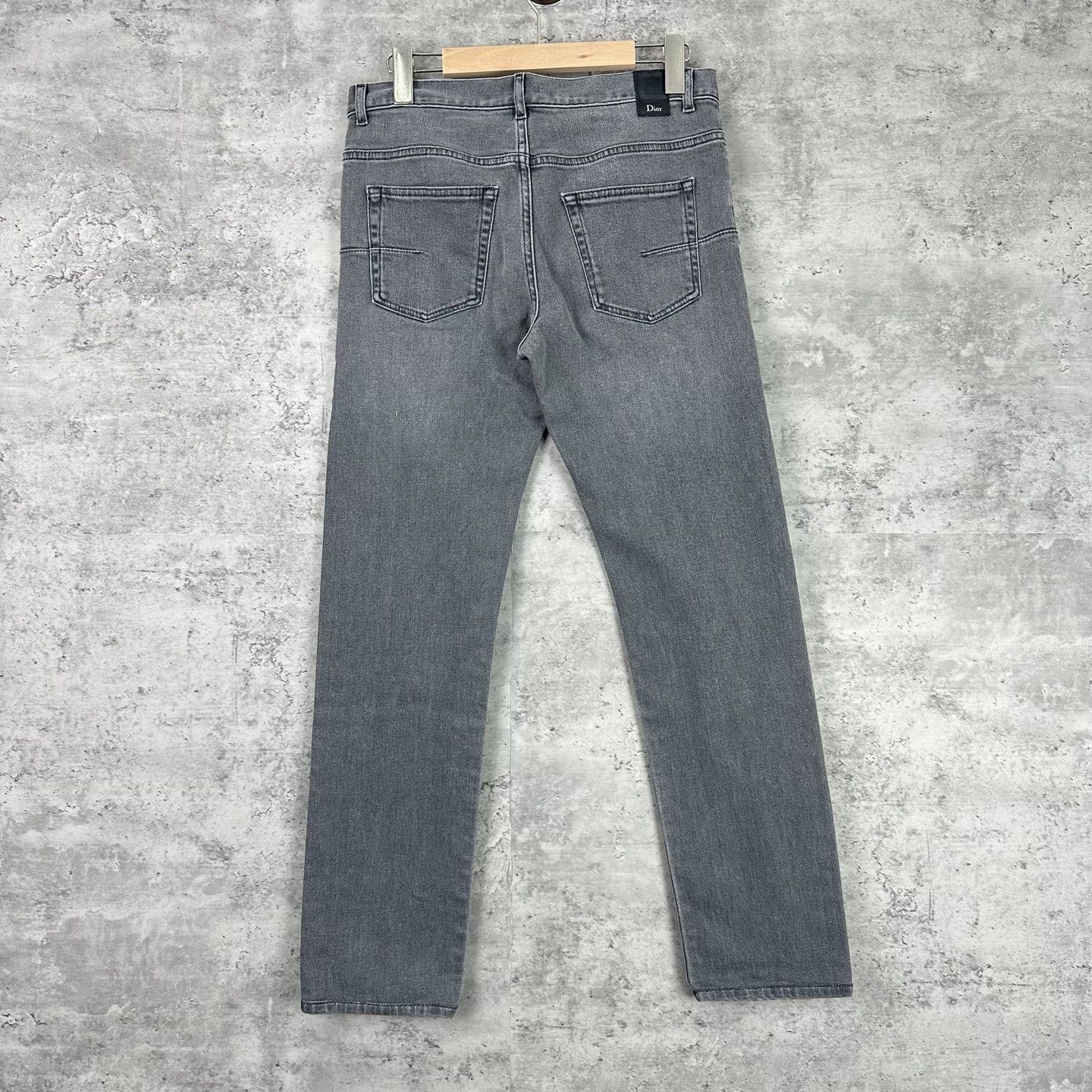 Dior Dior Gray Wash Denim Jeans 29 Size US 29 - 3 Thumbnail