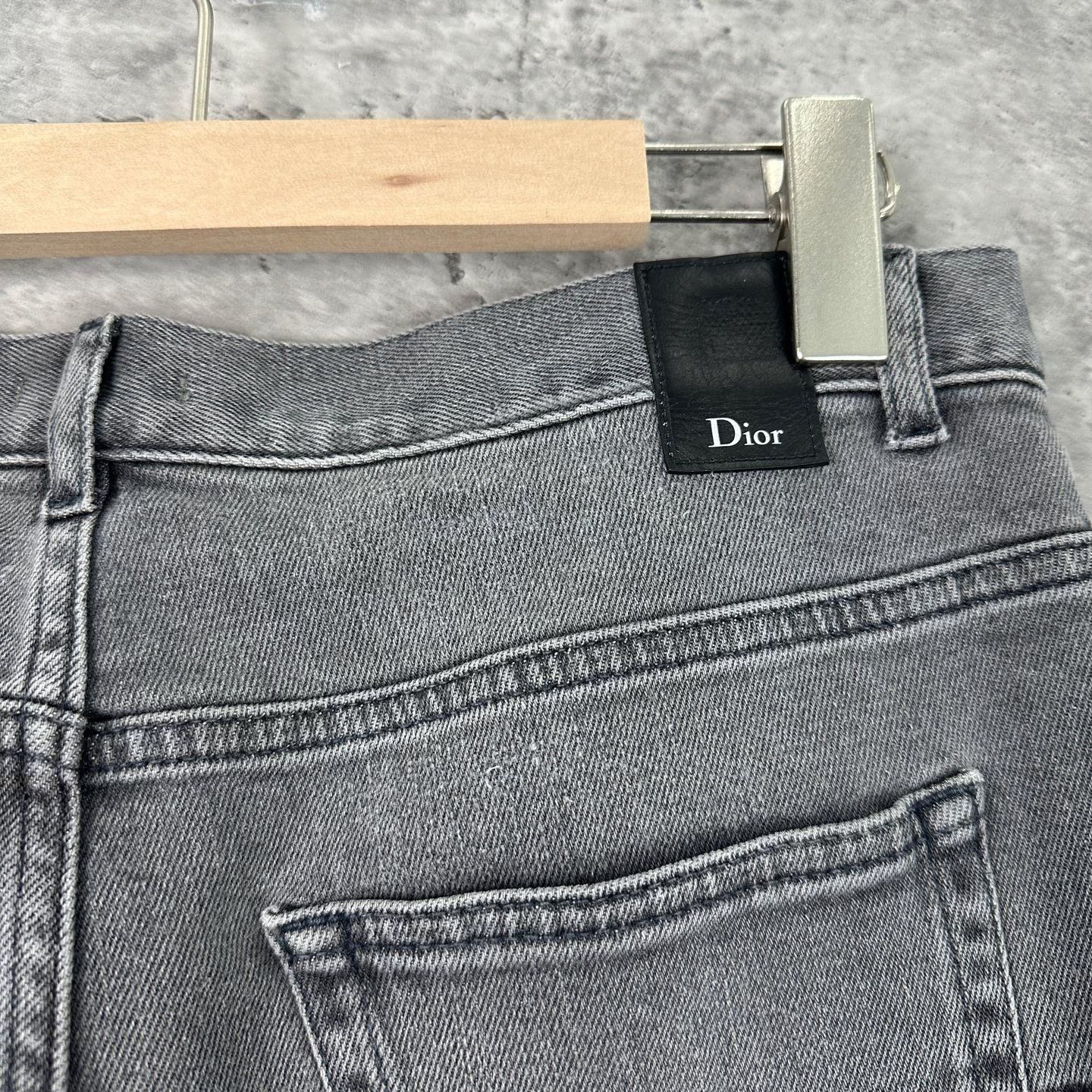 Dior Dior Gray Wash Denim Jeans 29 Size US 29 - 5 Thumbnail