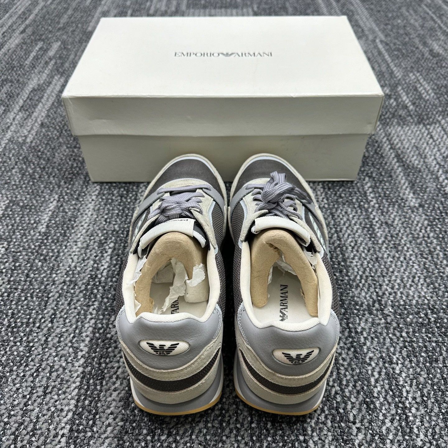 Emporio Armani Emporio Armani Suede Mesh Sneakers Size 44 Size US 11 / EU 44 - 4 Thumbnail