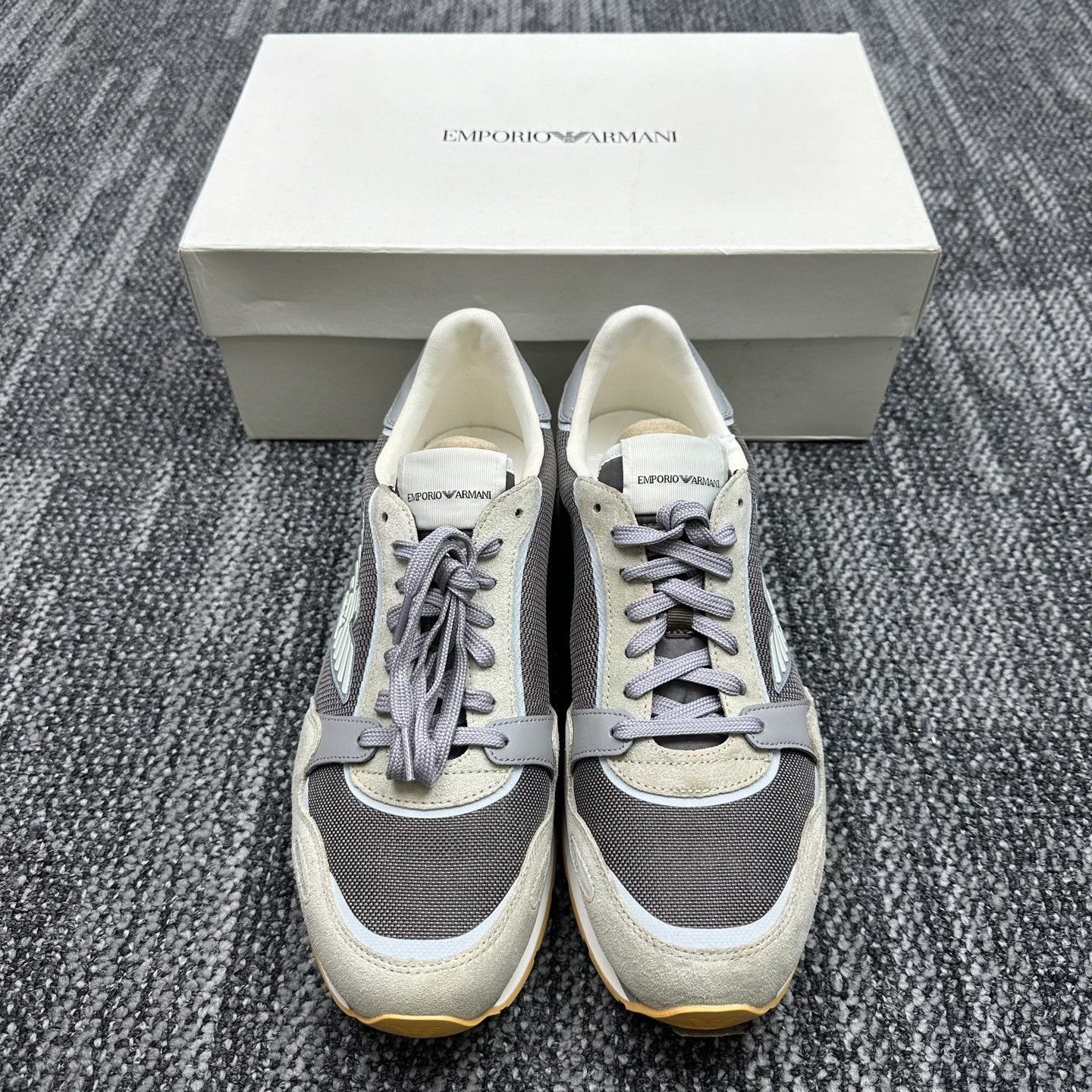 Emporio Armani Emporio Armani Suede Mesh Sneakers Size 44 Size US 11 / EU 44 - 3 Thumbnail