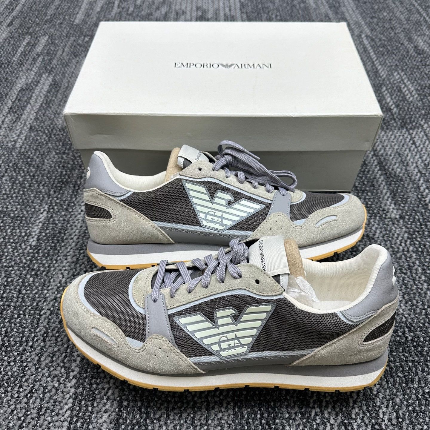 Emporio Armani Emporio Armani Suede Mesh Sneakers Size 44 Size US 11 / EU 44 - 5 Thumbnail