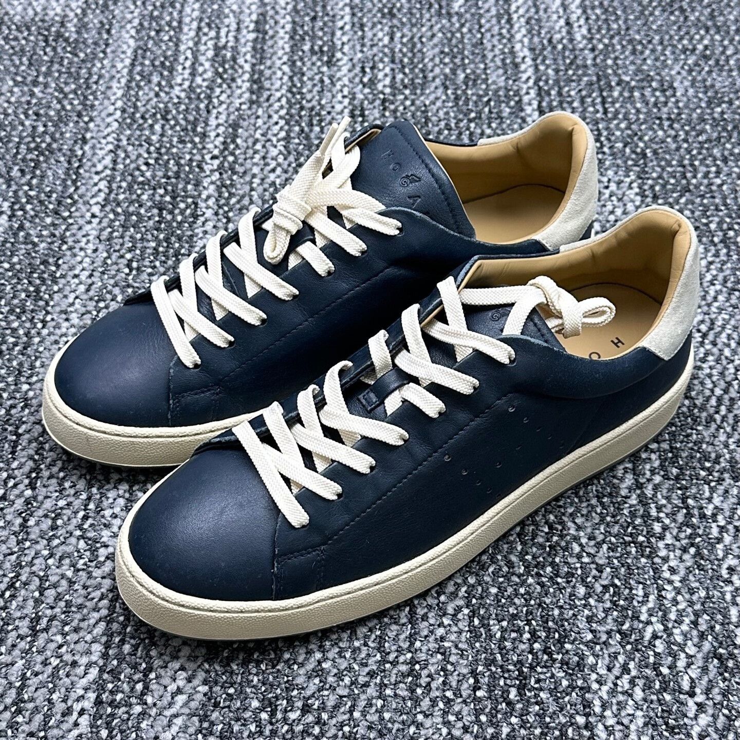 Hogan Hogan H672 Blue Leather Sneakers 7 Size US 8 / EU 41 - 2 Thumbnail