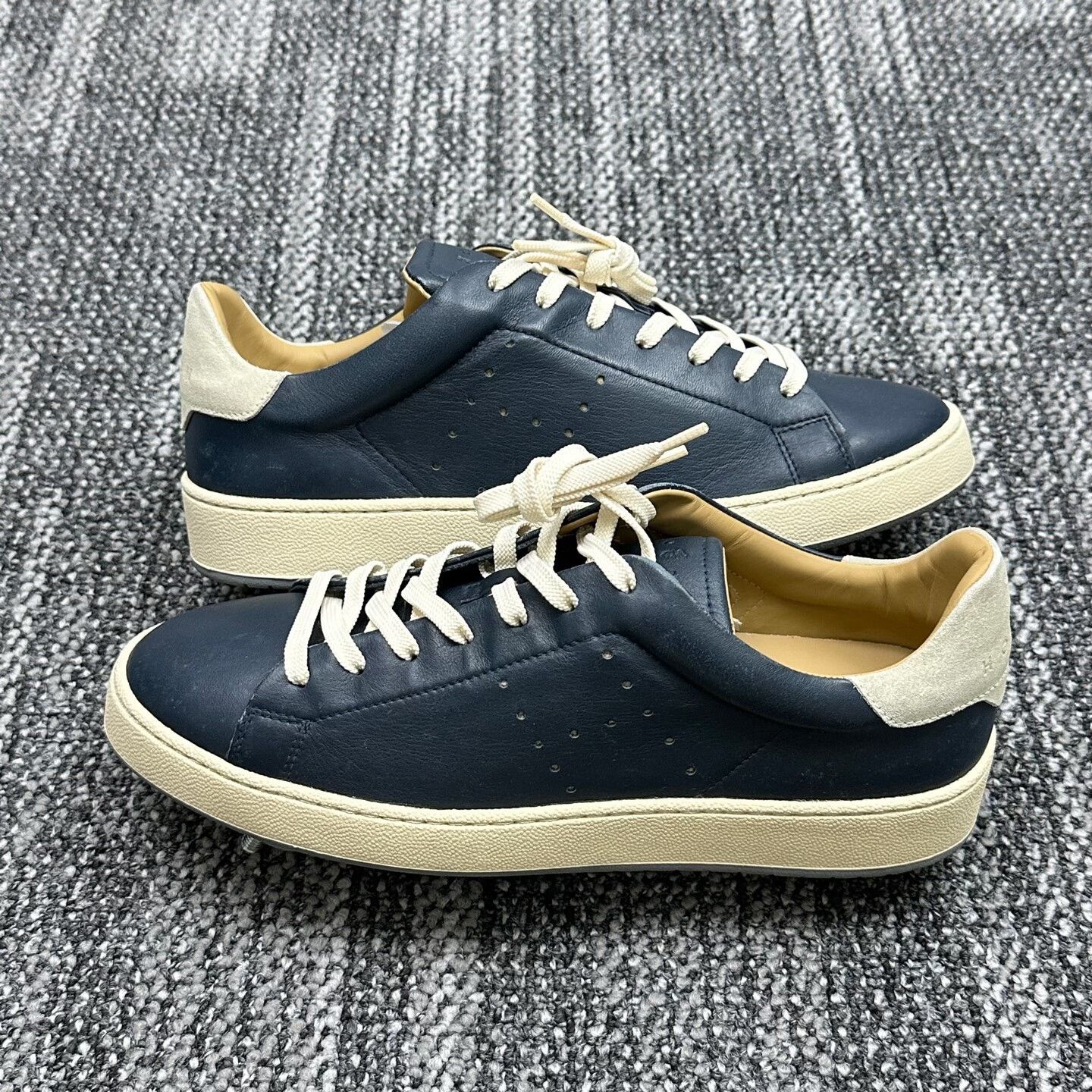 Hogan Hogan H672 Blue Leather Sneakers 7 Size US 8 / EU 41 - 5 Thumbnail