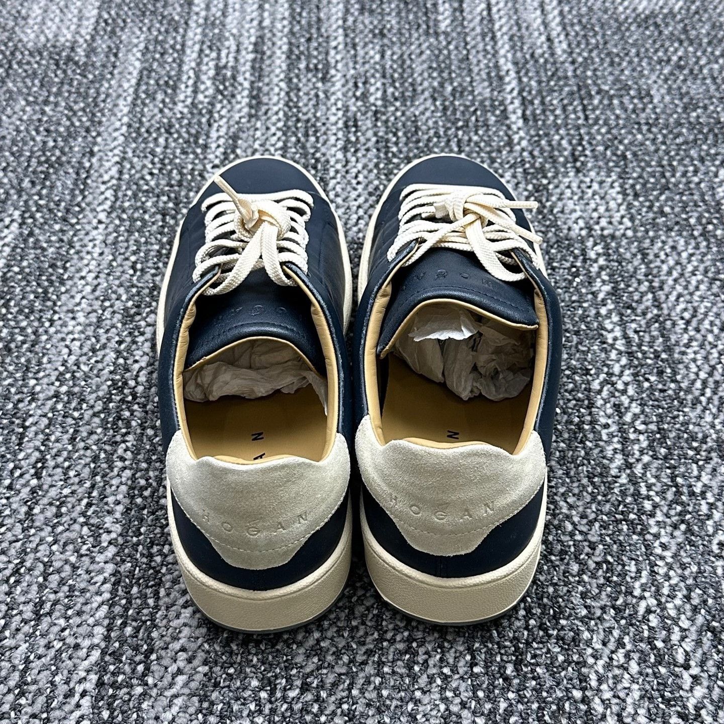 Hogan Hogan H672 Blue Leather Sneakers 7 Size US 8 / EU 41 - 4 Thumbnail