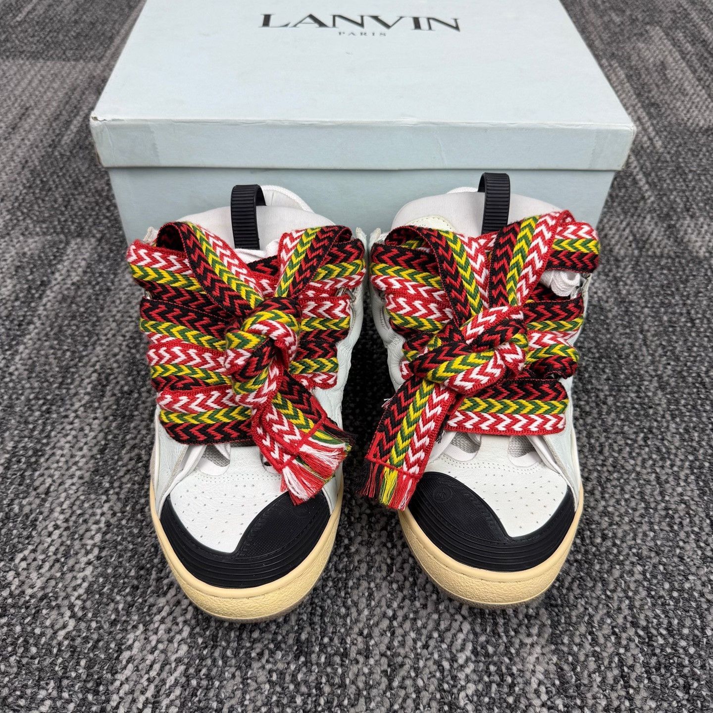 Lanvin Lanvin Curb Leather Paneled Sneakers 41 Size US 8 / EU 41 - 3 Thumbnail
