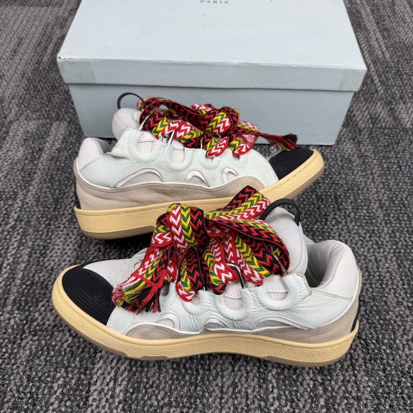 Lanvin Lanvin Curb Leather Paneled Sneakers 41 Size US 8 / EU 41 - 6 Thumbnail