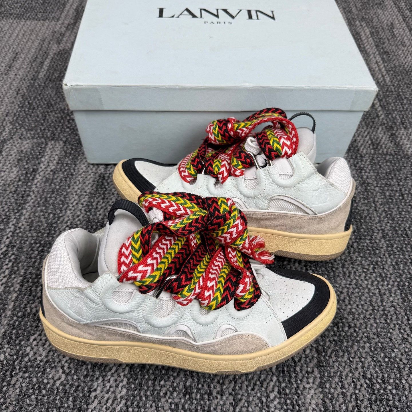 Lanvin Lanvin Curb Leather Paneled Sneakers 41 Size US 8 / EU 41 - 5 Thumbnail