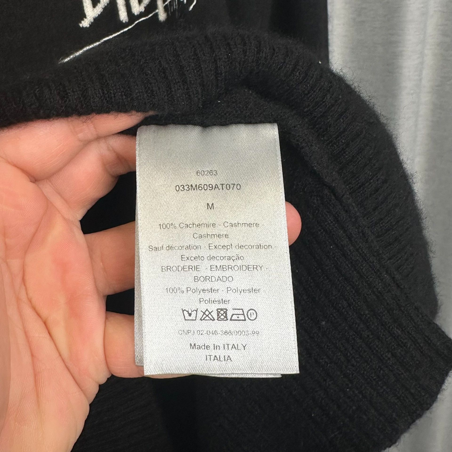 Dior Dior Embroidered Cashmere Sweater M Size US M / EU 48-50 / 2 - 4 Thumbnail