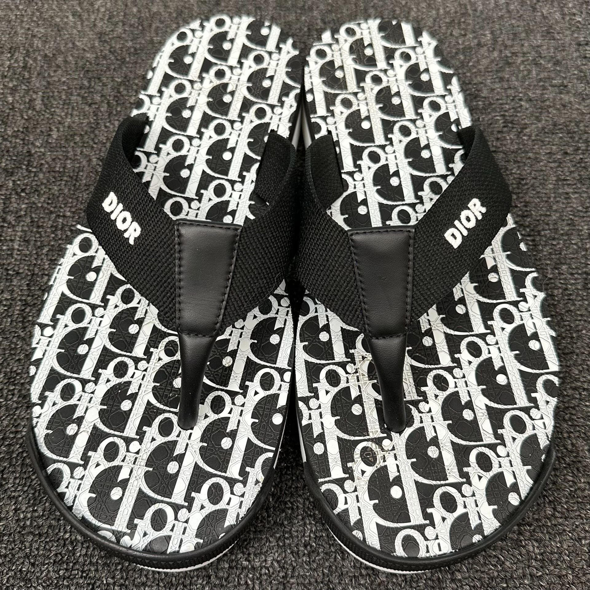 Dior Dior Oblique Print Flip Flops 42 Size US 9 / EU 42 - 5 Thumbnail