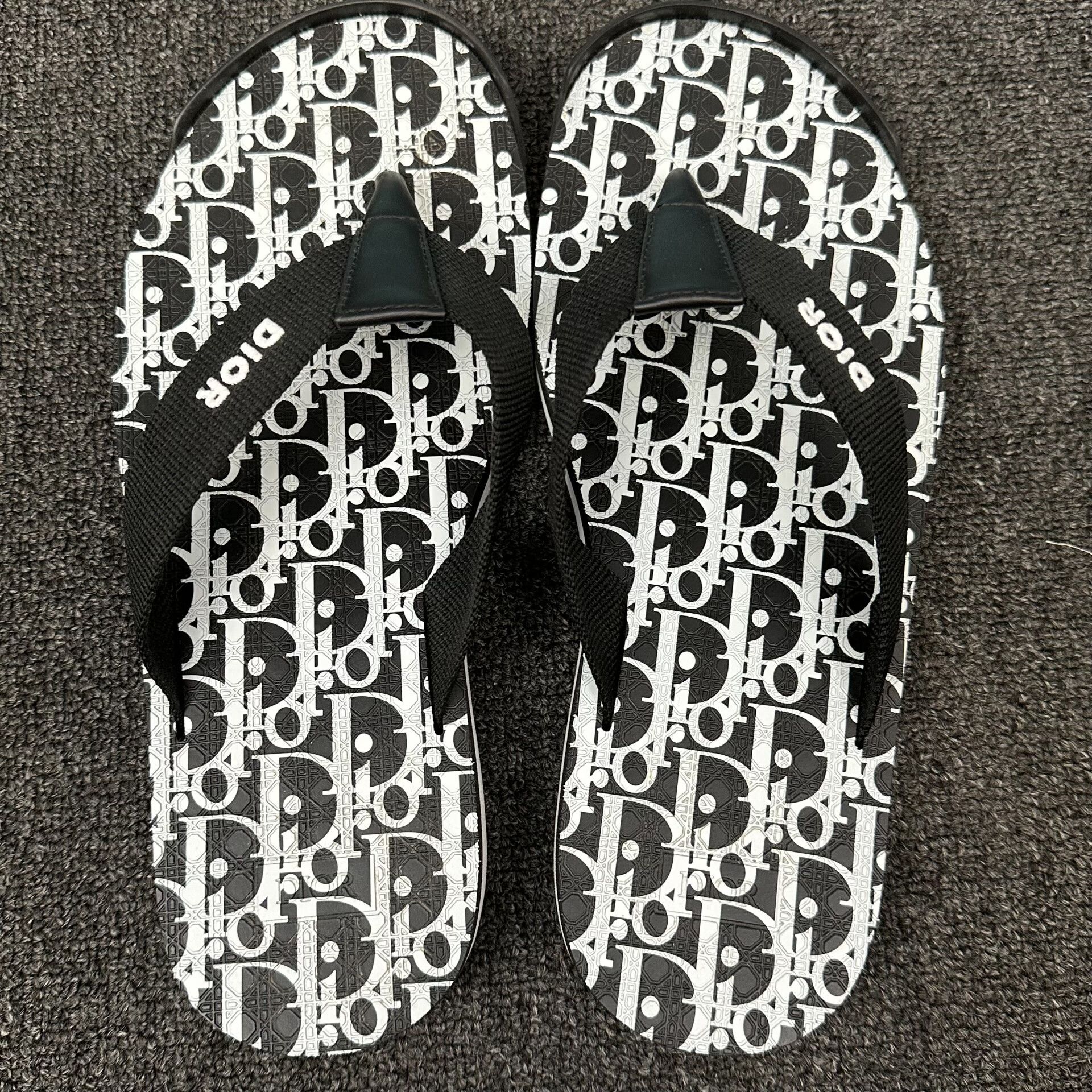 Dior Dior Oblique Print Flip Flops 42 Size US 9 / EU 42 - 4 Thumbnail