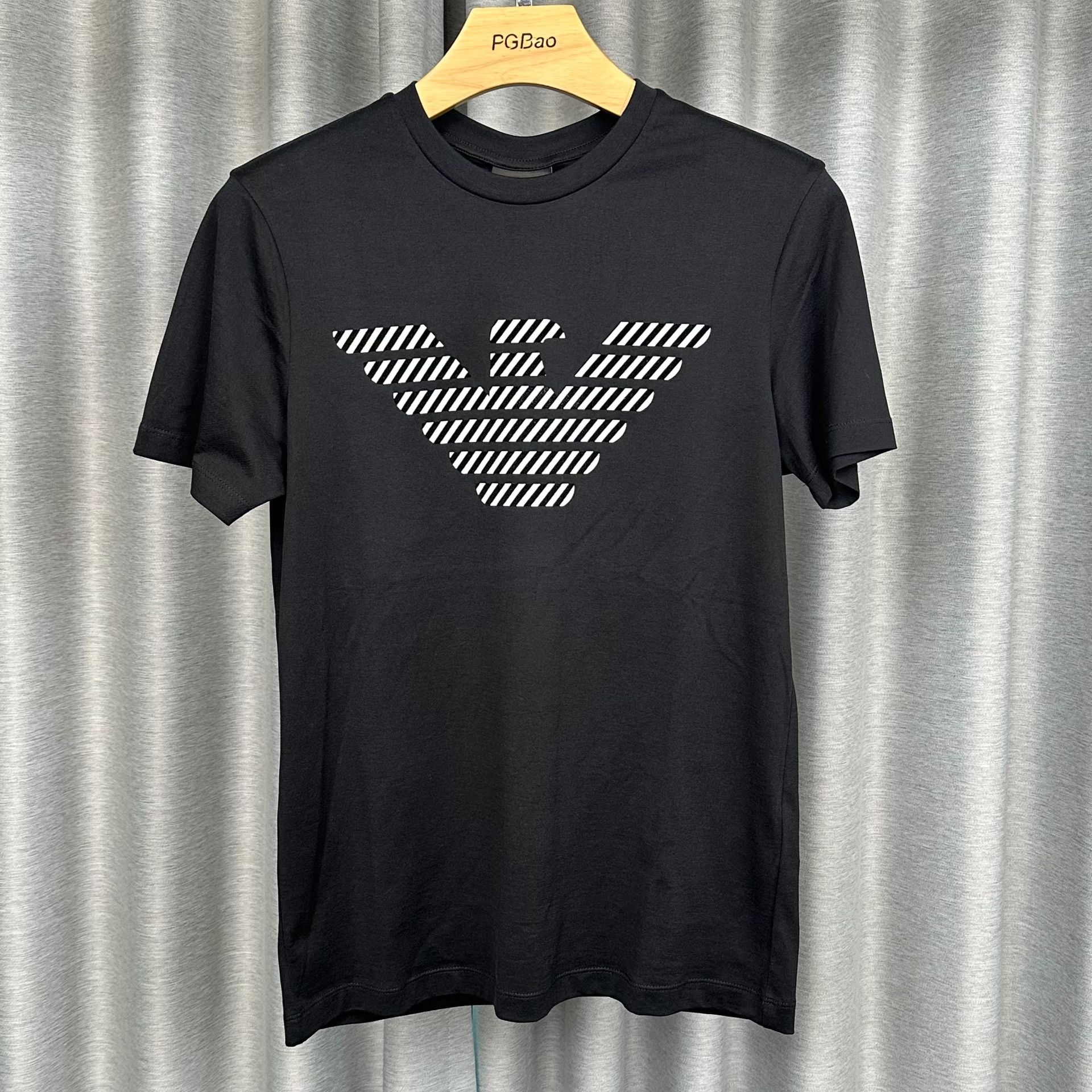 Emporio Armani Emporio Armani Striped Eagle Logo T-Shirt US S Size US S / EU 44-46 / 1 - 2 Thumbnail