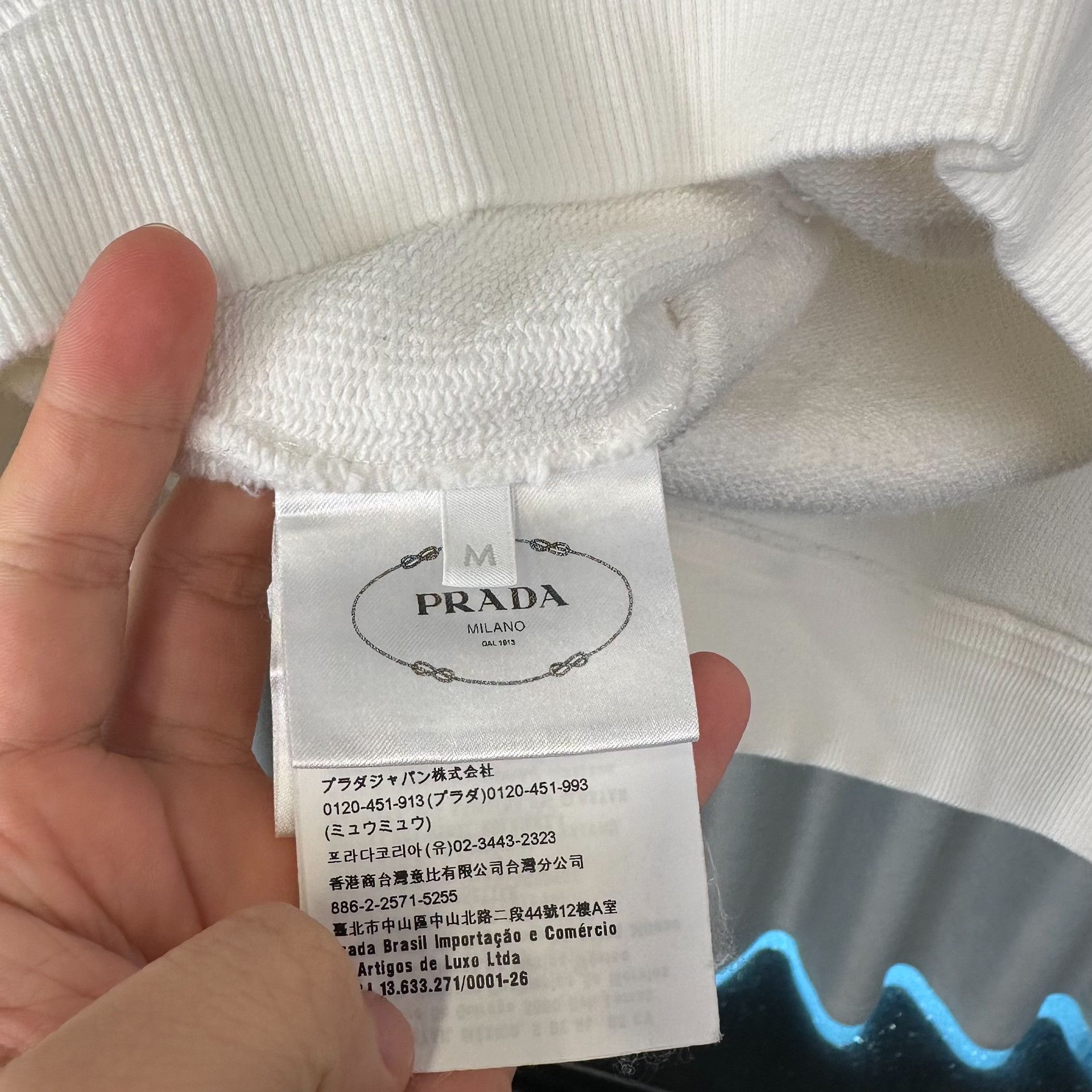 Prada Prada Logo Print Sweatshirt Size M Size US M / EU 48-50 / 2 - 5 Thumbnail