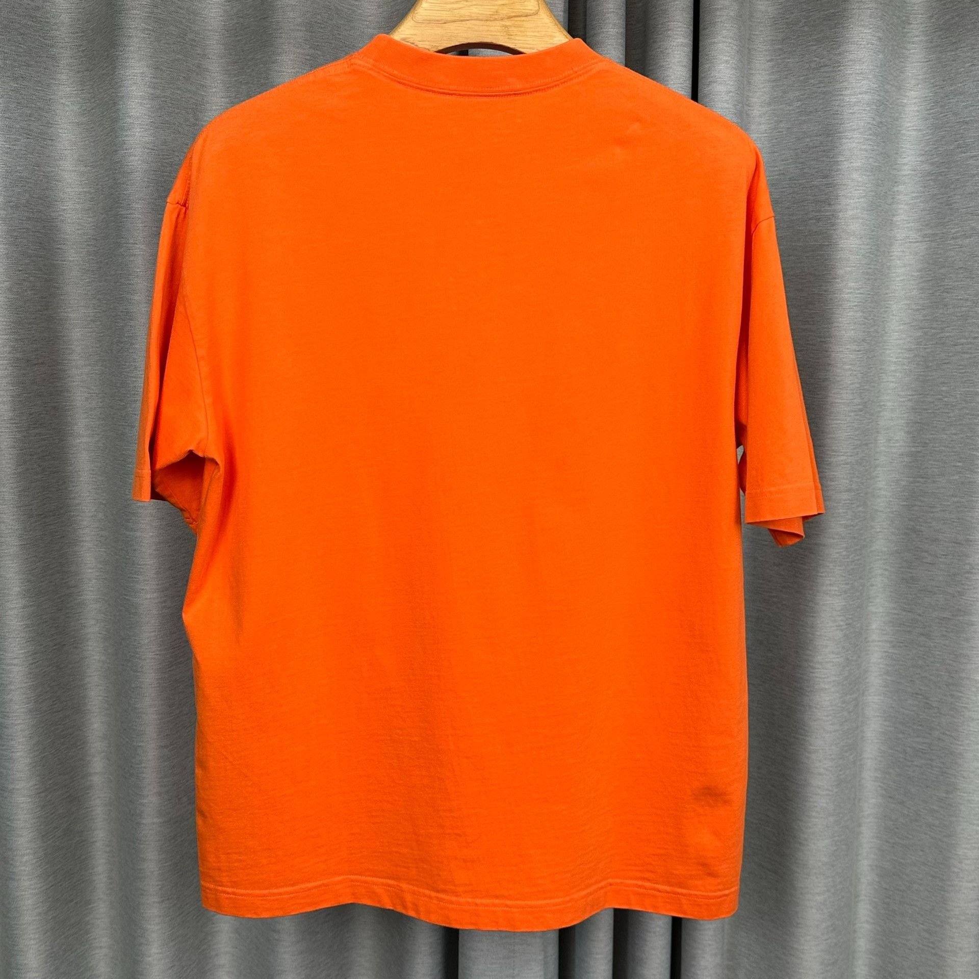Balenciaga Balenciaga Orange Logo Embroidery T-Shirt XXS Size US XXS / EU 40 - 3 Thumbnail