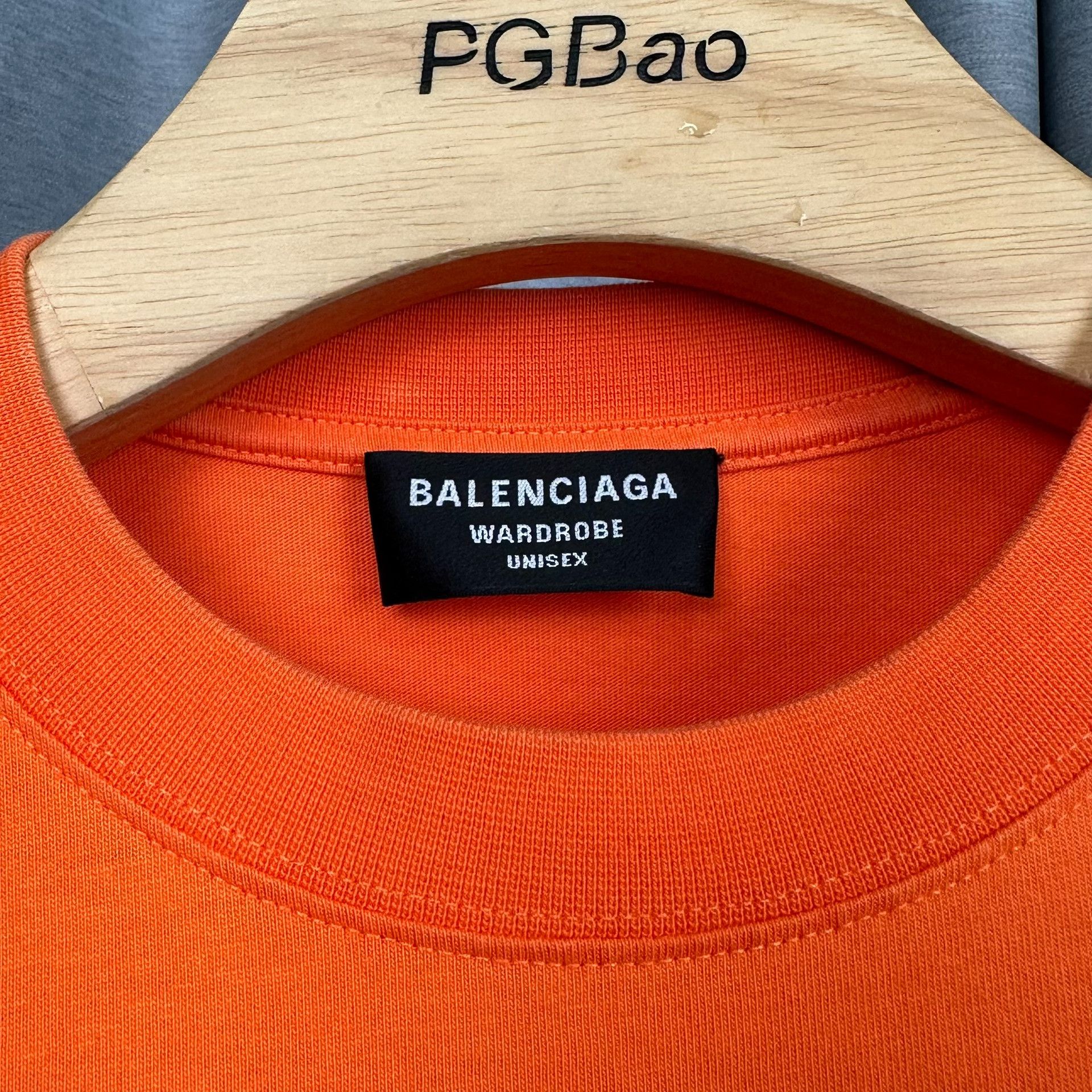 Balenciaga Balenciaga Orange Logo Embroidery T-Shirt XXS Size US XXS / EU 40 - 5 Thumbnail