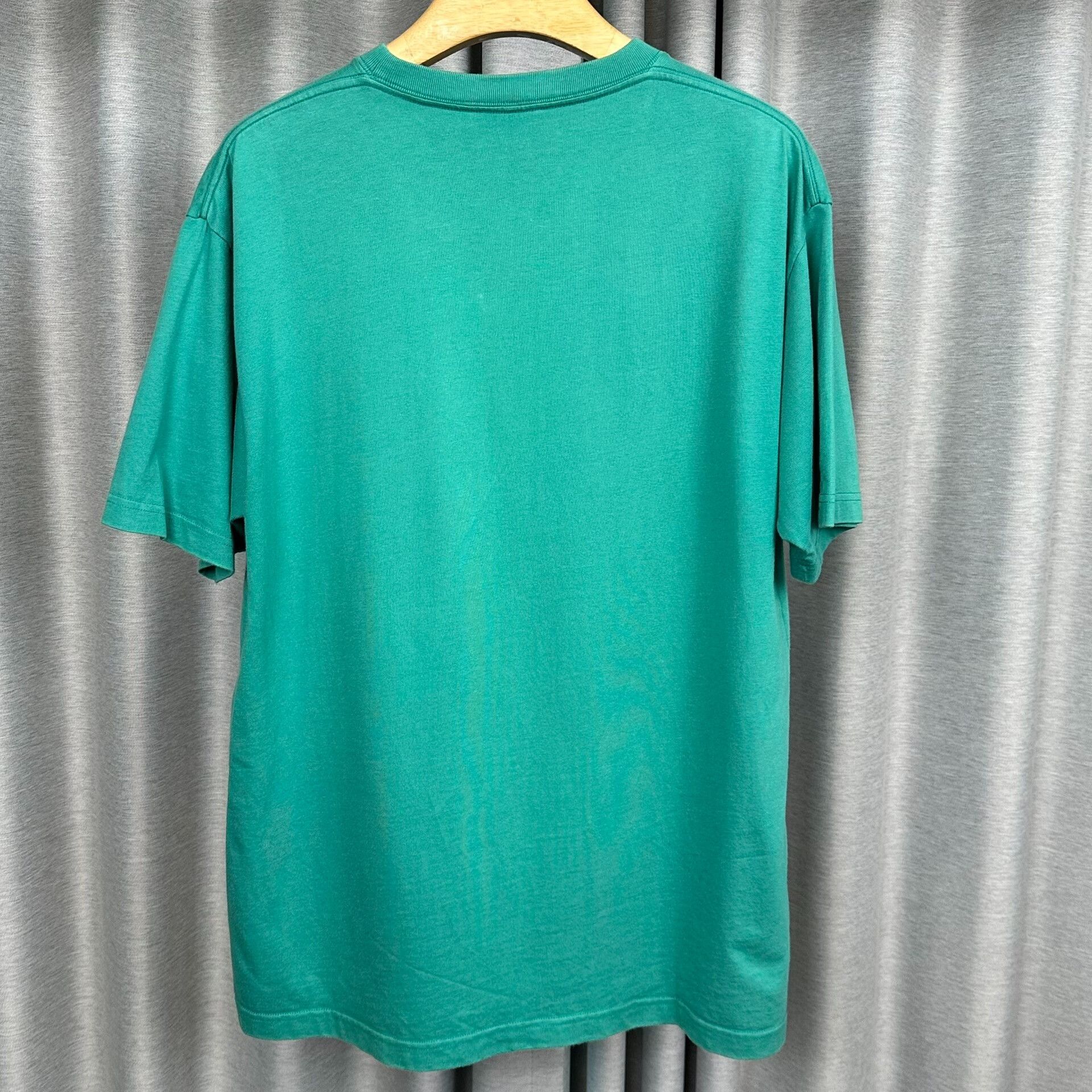 Balenciaga Balenciaga Logo Graphic Teal T-Shirt XS Size US XS / EU 42 / 0 - 3 Thumbnail