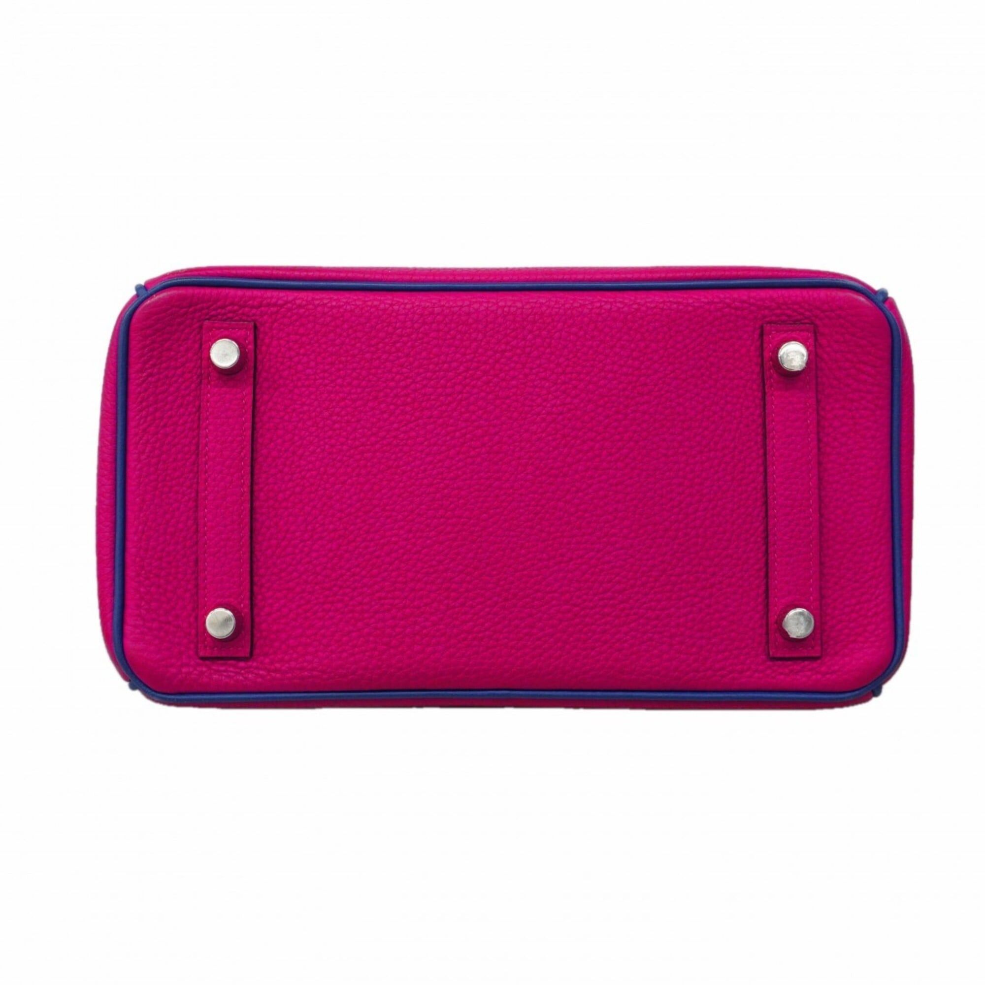 Hermes Hermes Birkin 25 Handbag, Togo Leather, Rose Purple/Blue Royal, C Stamp, SPO Women's Size ONE SIZE - 3 Thumbnail