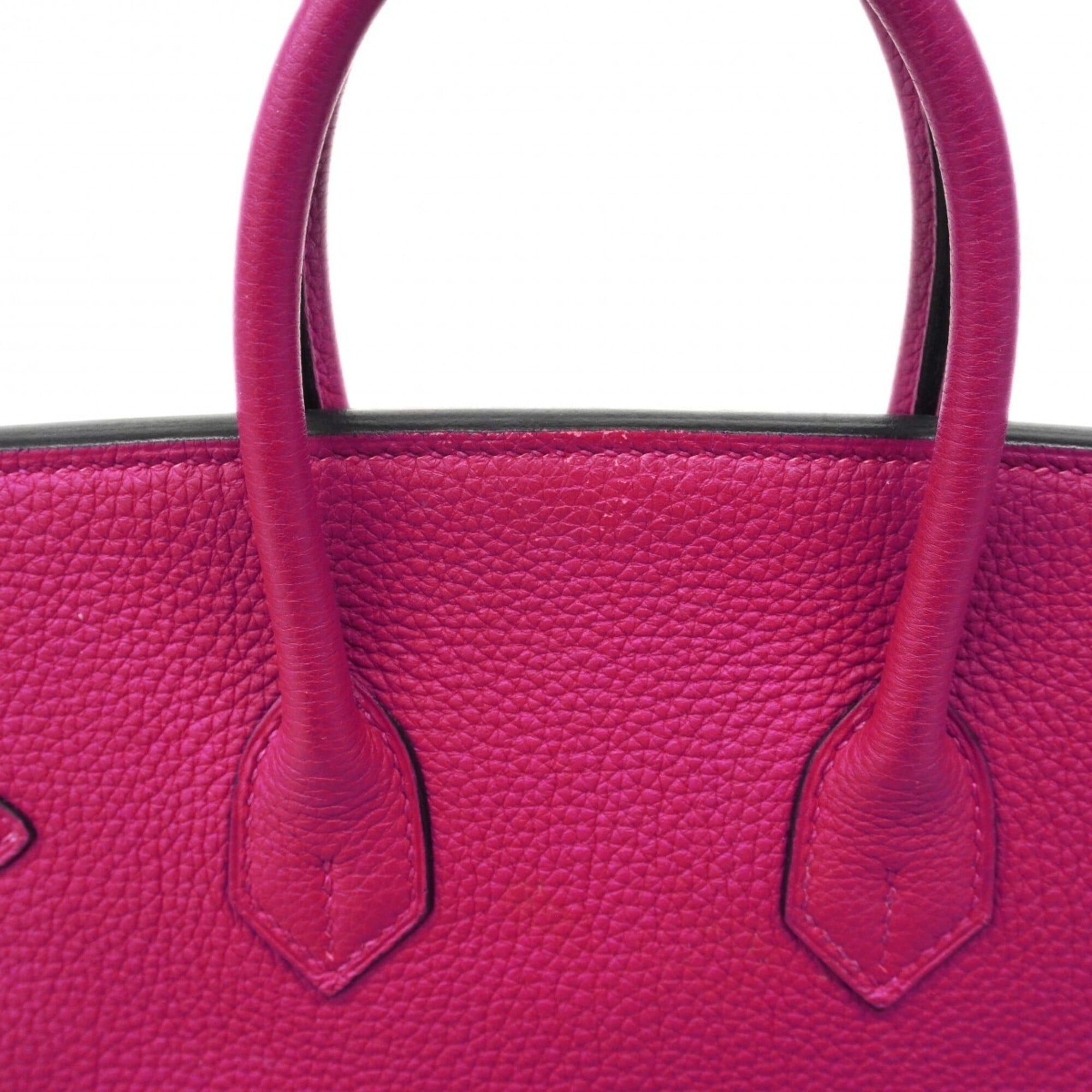 Hermes Hermes Birkin 25 Handbag, Togo Leather, Rose Purple/Blue Royal, C Stamp, SPO Women's Size ONE SIZE - 8 Thumbnail