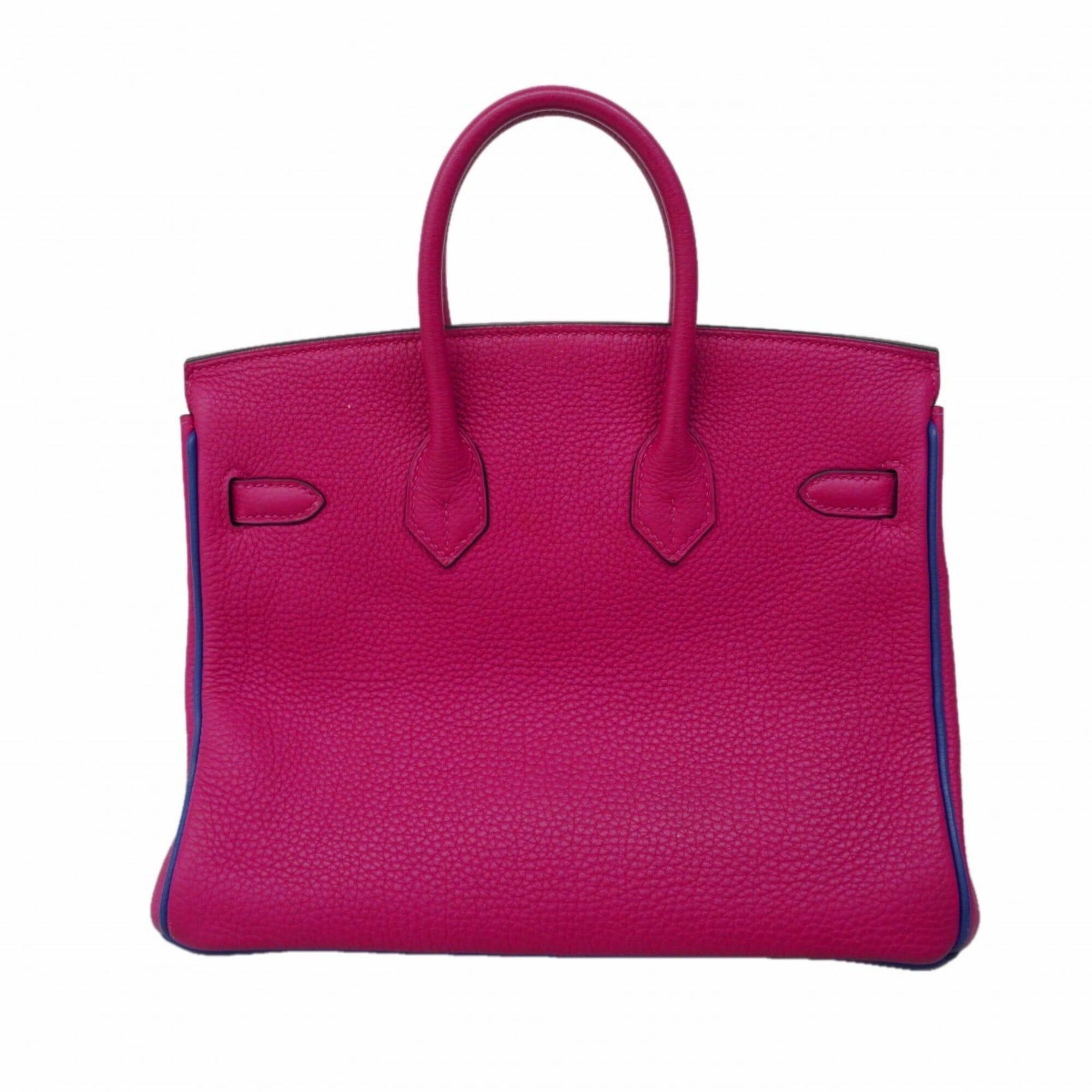 Hermes Hermes Birkin 25 Handbag, Togo Leather, Rose Purple/Blue Royal, C Stamp, SPO Women's Size ONE SIZE - 13 Thumbnail