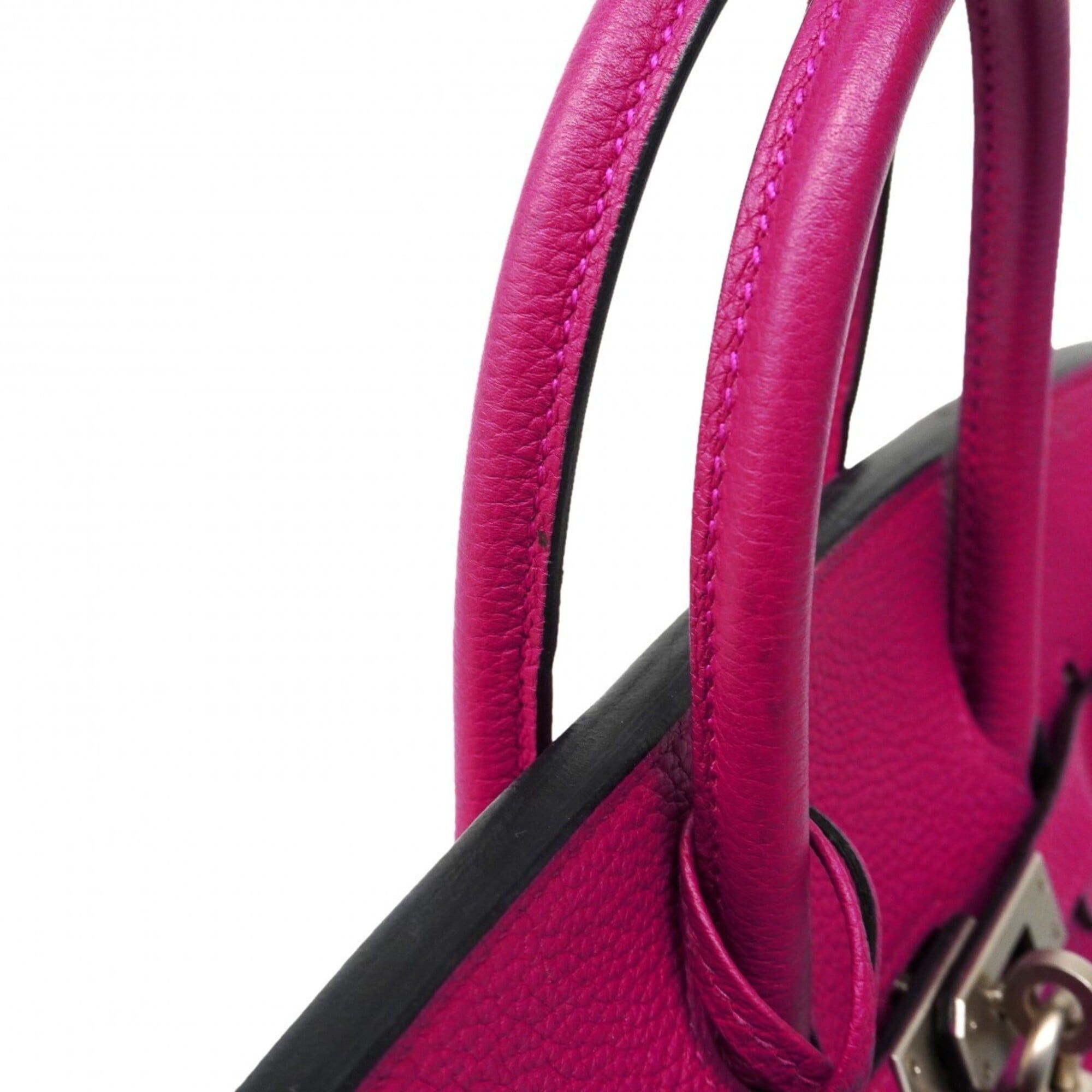 Hermes Hermes Birkin 25 Handbag, Togo Leather, Rose Purple/Blue Royal, C Stamp, SPO Women's Size ONE SIZE - 9 Thumbnail