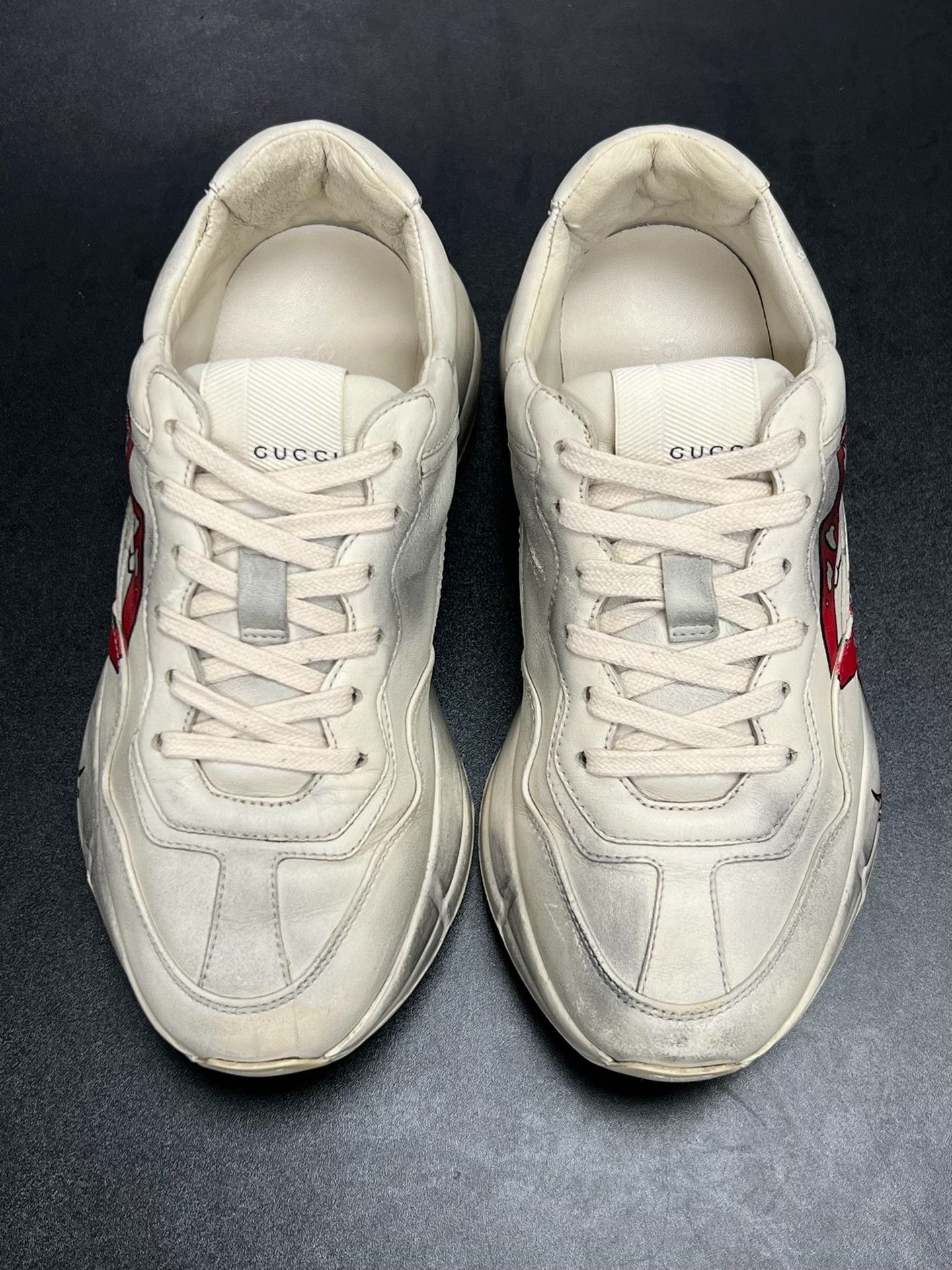 Gucci Gucci Distressed Lowtop Sneakers us_6-5 Women Size US 6.5 / IT 36.5 - 3 Thumbnail