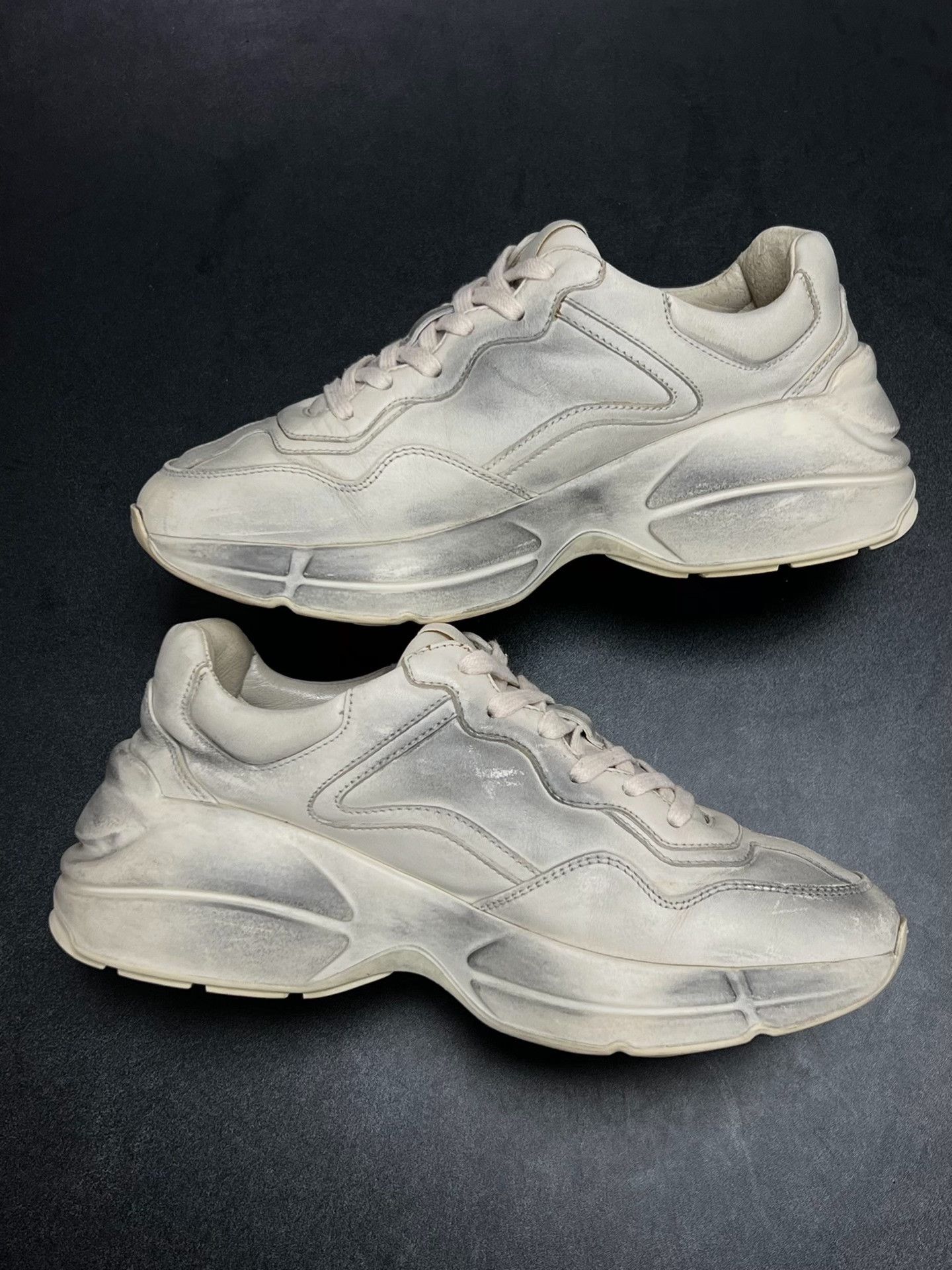Gucci Gucci Distressed Lowtop Sneakers us_6-5 Women Size US 6.5 / IT 36.5 - 6 Thumbnail