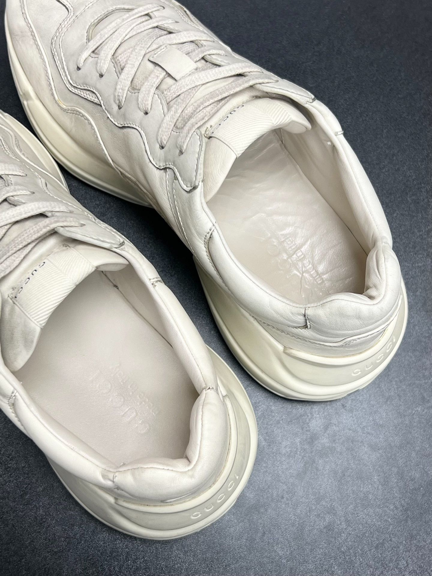 Gucci Gucci Distressed White Lowtop Sneakers 9 Men Size US 9 / EU 42 - 4 Thumbnail