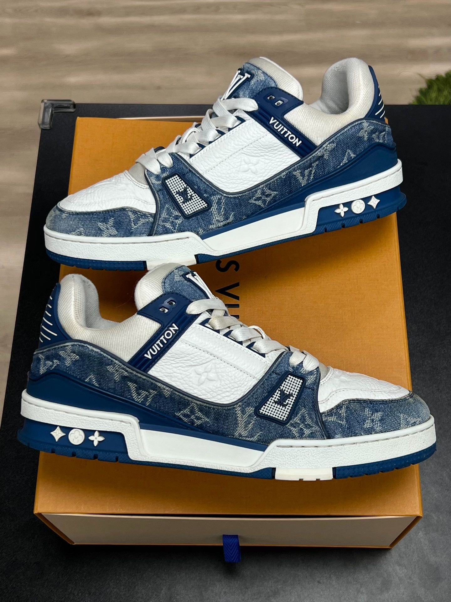 Louis Vuitton Louis Vuitton Training Denim Blue Lowtop Sneakers 8.5 Men Size US 8.5 / EU 41-42 - 5 Thumbnail