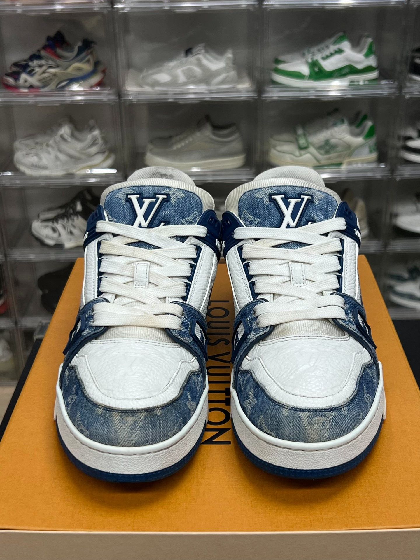 Louis Vuitton Louis Vuitton Training Denim Blue Lowtop Sneakers 8.5 Men Size US 8.5 / EU 41-42 - 2 Thumbnail