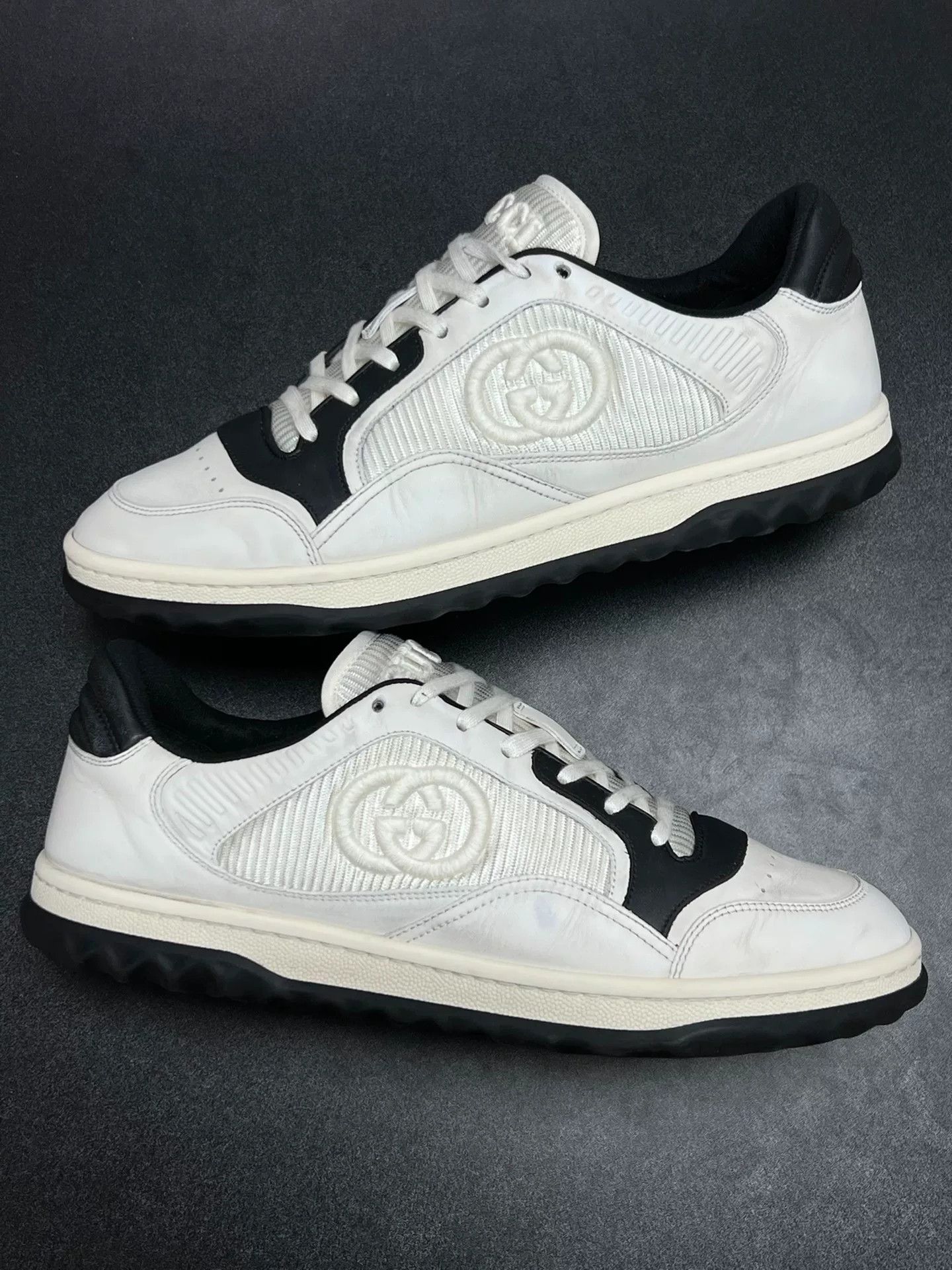 Gucci Gucci Distressed Black Lowtop Sneakers 9.5 Men Size US 9.5 / EU 42-43 - 5 Thumbnail