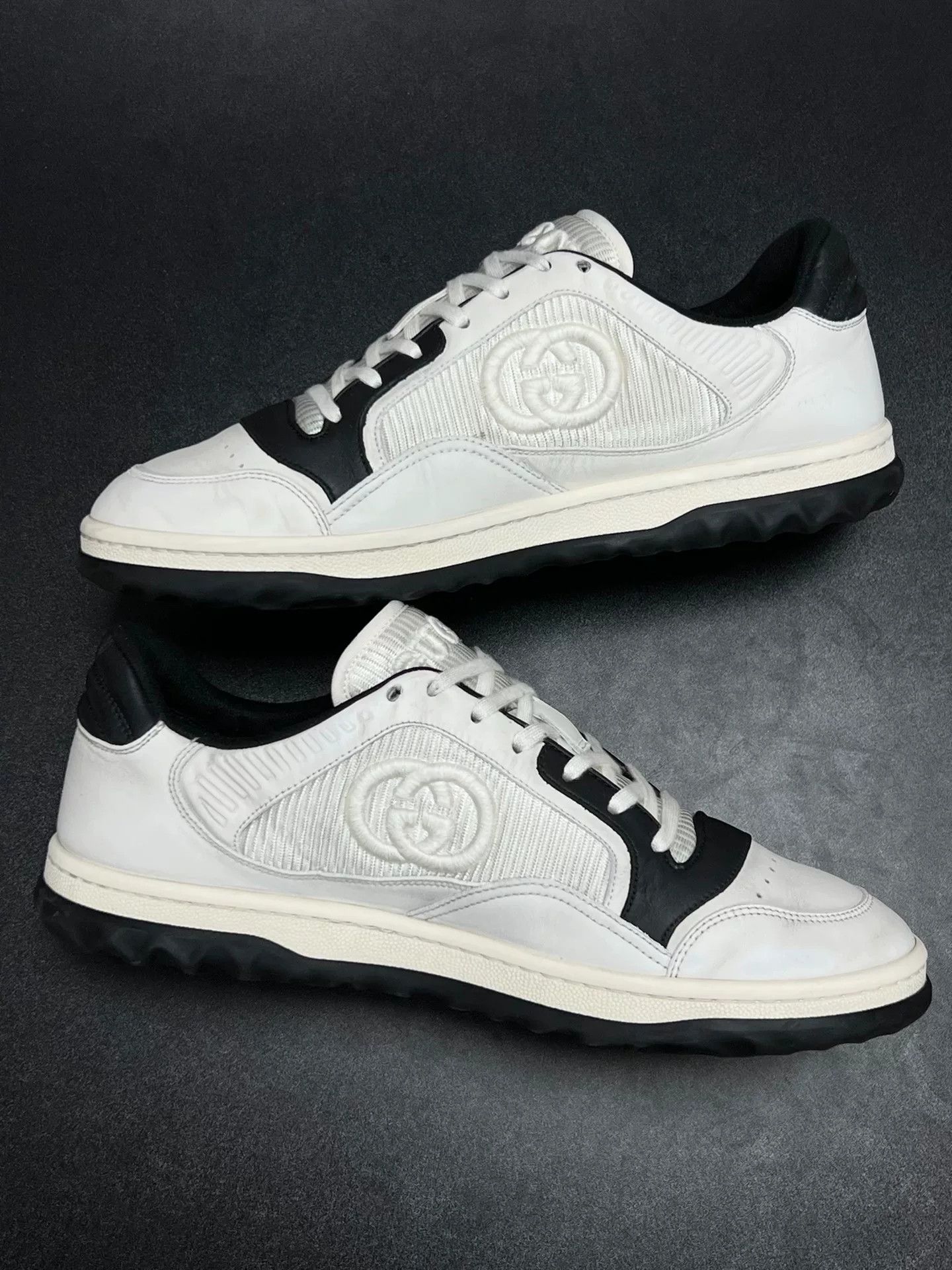 Gucci Gucci Distressed Black Lowtop Sneakers 9.5 Men Size US 9.5 / EU 42-43 - 6 Thumbnail