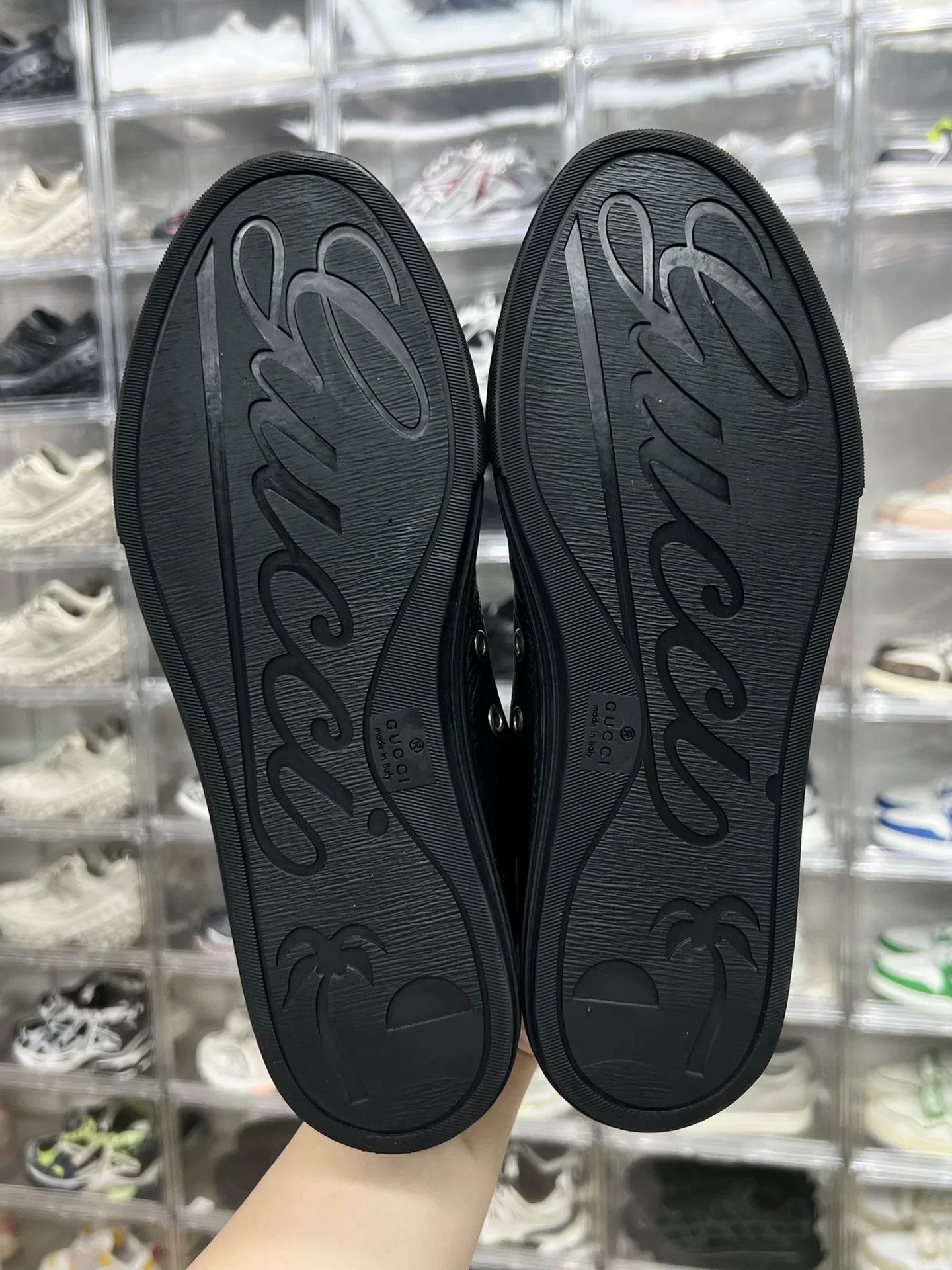 Gucci Gucci Leather Black Lowtop Sneakers 8.5 Men Size US 8.5 / EU 41-42 - 8 Thumbnail