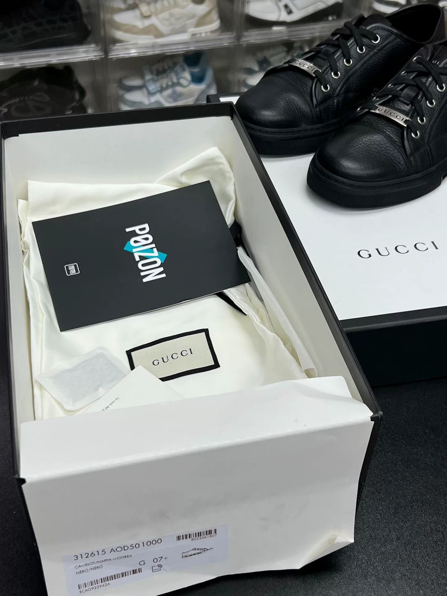 Gucci Gucci Leather Black Lowtop Sneakers 8.5 Men Size US 8.5 / EU 41-42 - 9 Thumbnail