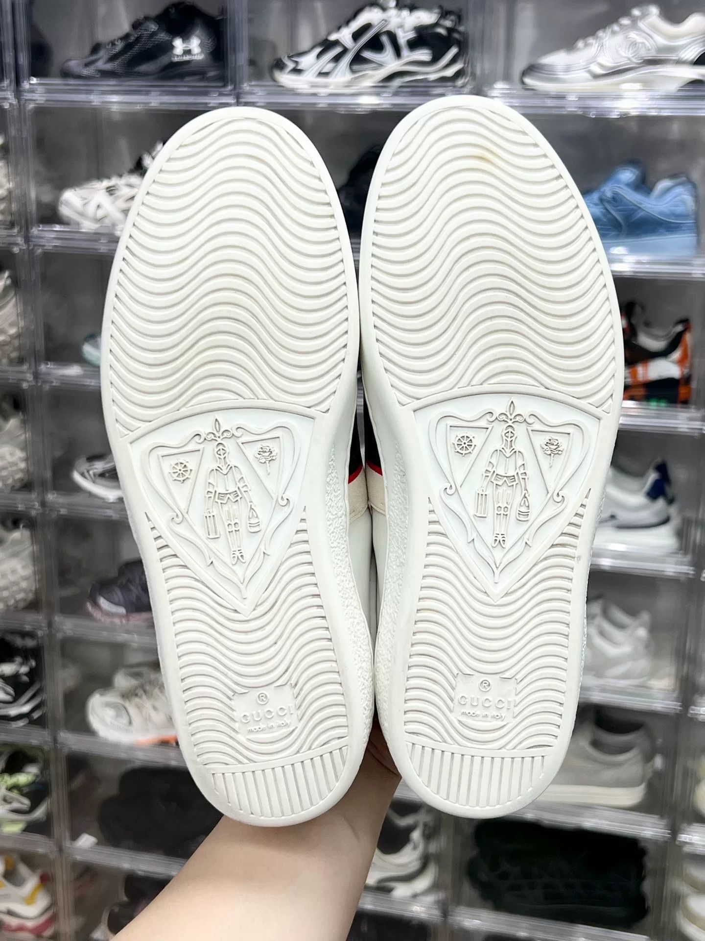 Gucci Gucci Striped Lowtop Sneakers 8 Men Size US 8 / EU 41 - 8 Thumbnail