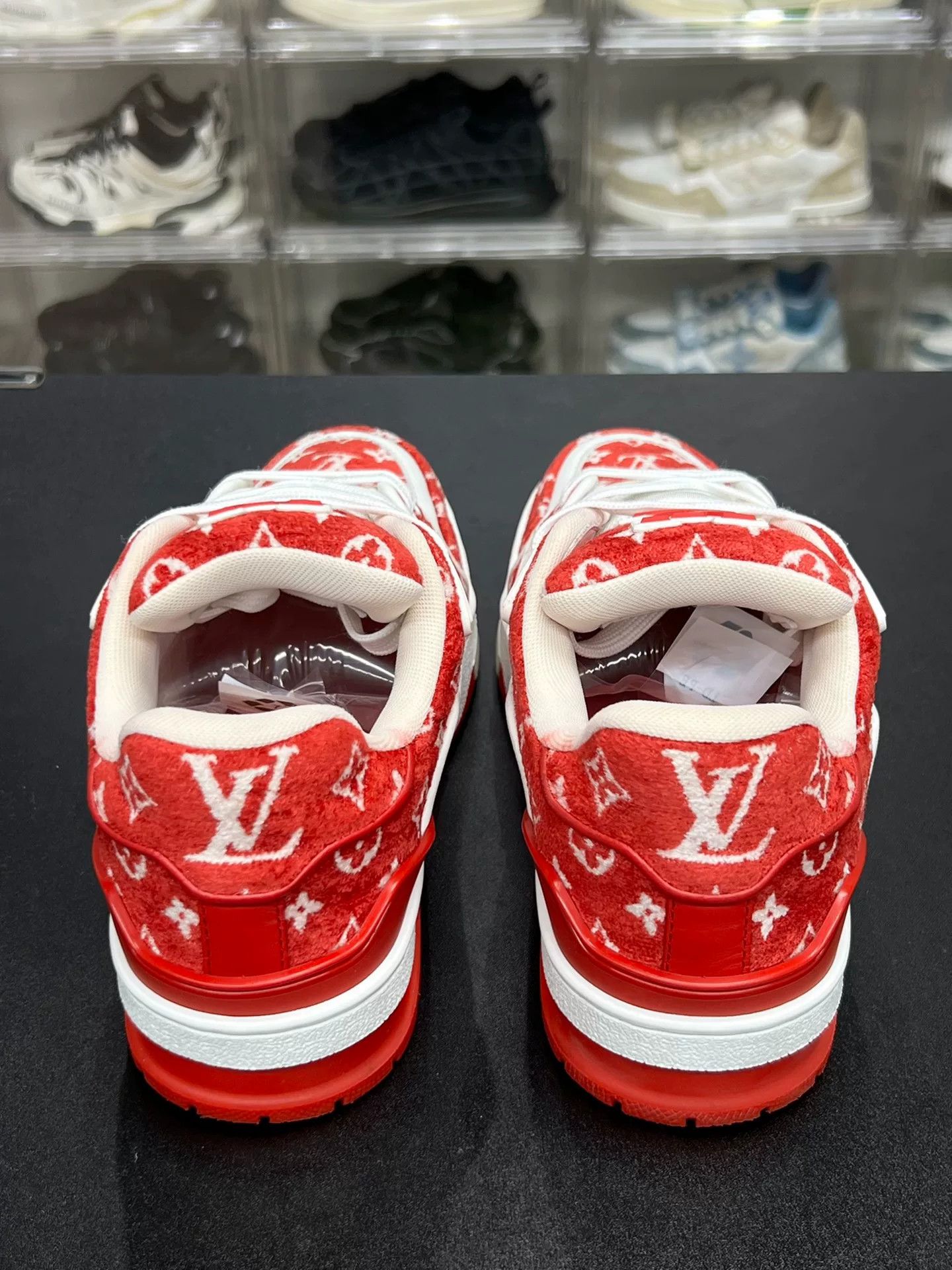 Louis Vuitton Louis Vuitton Training Red Lowtop Sneakers uk_3 Women Size US 5.5 / IT 35.5 - 7 Thumbnail