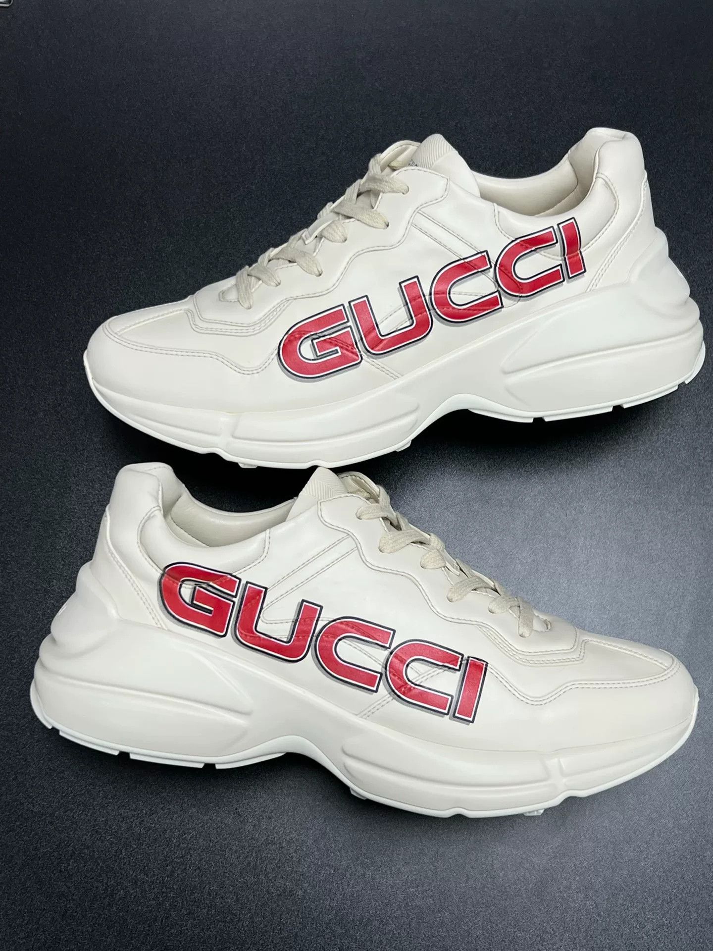 Gucci Gucci Retro Red Lowtop Sneakers 9 Men Size US 9 / EU 42 - 5 Thumbnail