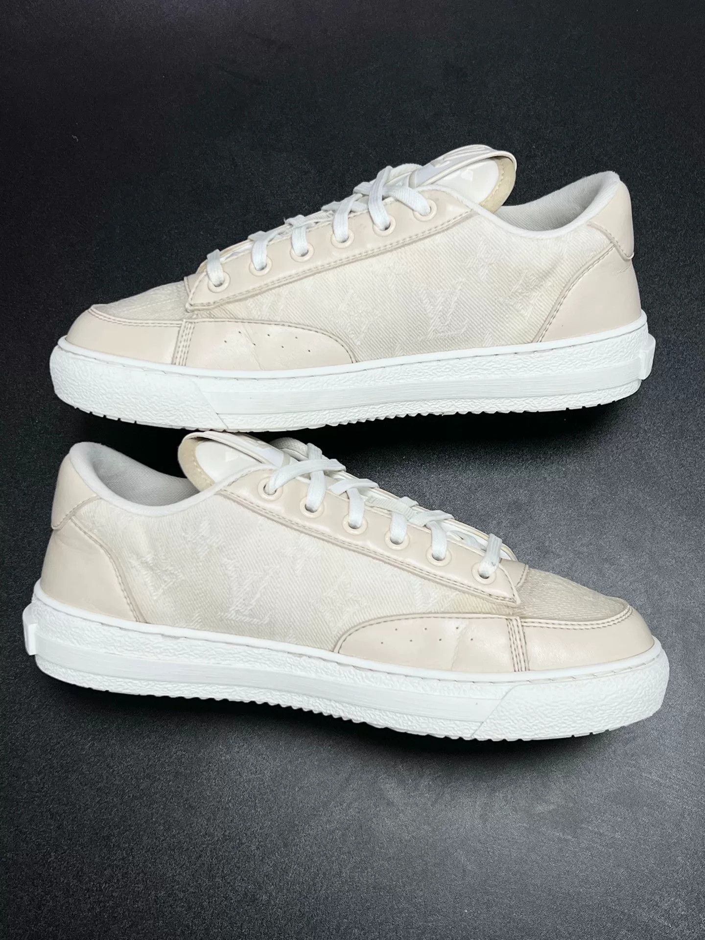 Louis Vuitton Louis Vuitton Denim Lowtop Sneakers us_6-5 Women Size US 6.5 / IT 36.5 - 6 Thumbnail