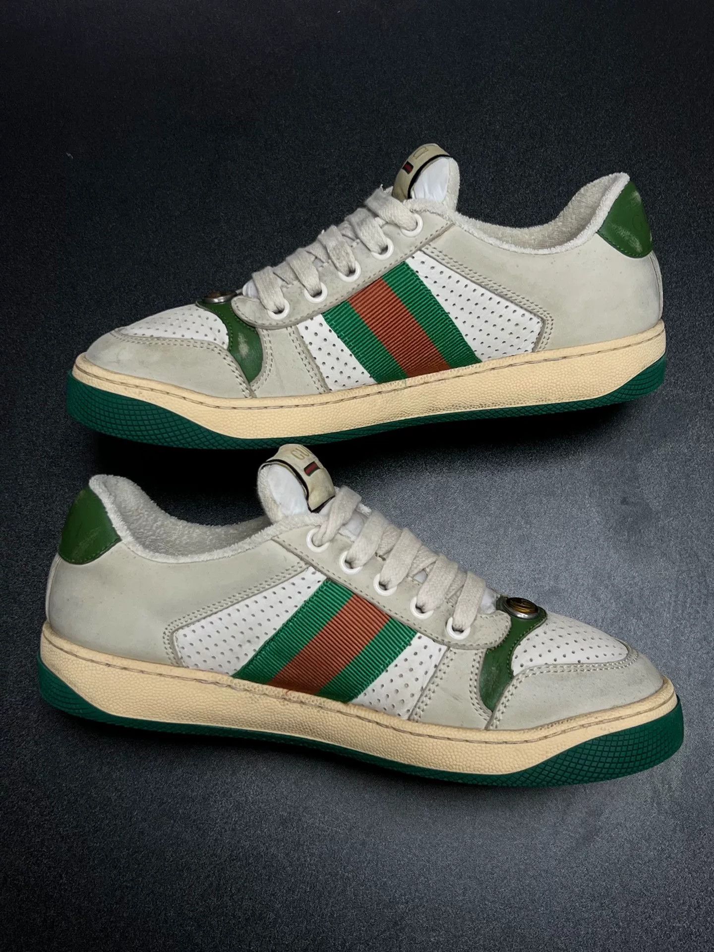 Gucci Gucci Green Lowtop Sneakers us_6 Women Size US 6 / IT 36 - 6 Thumbnail