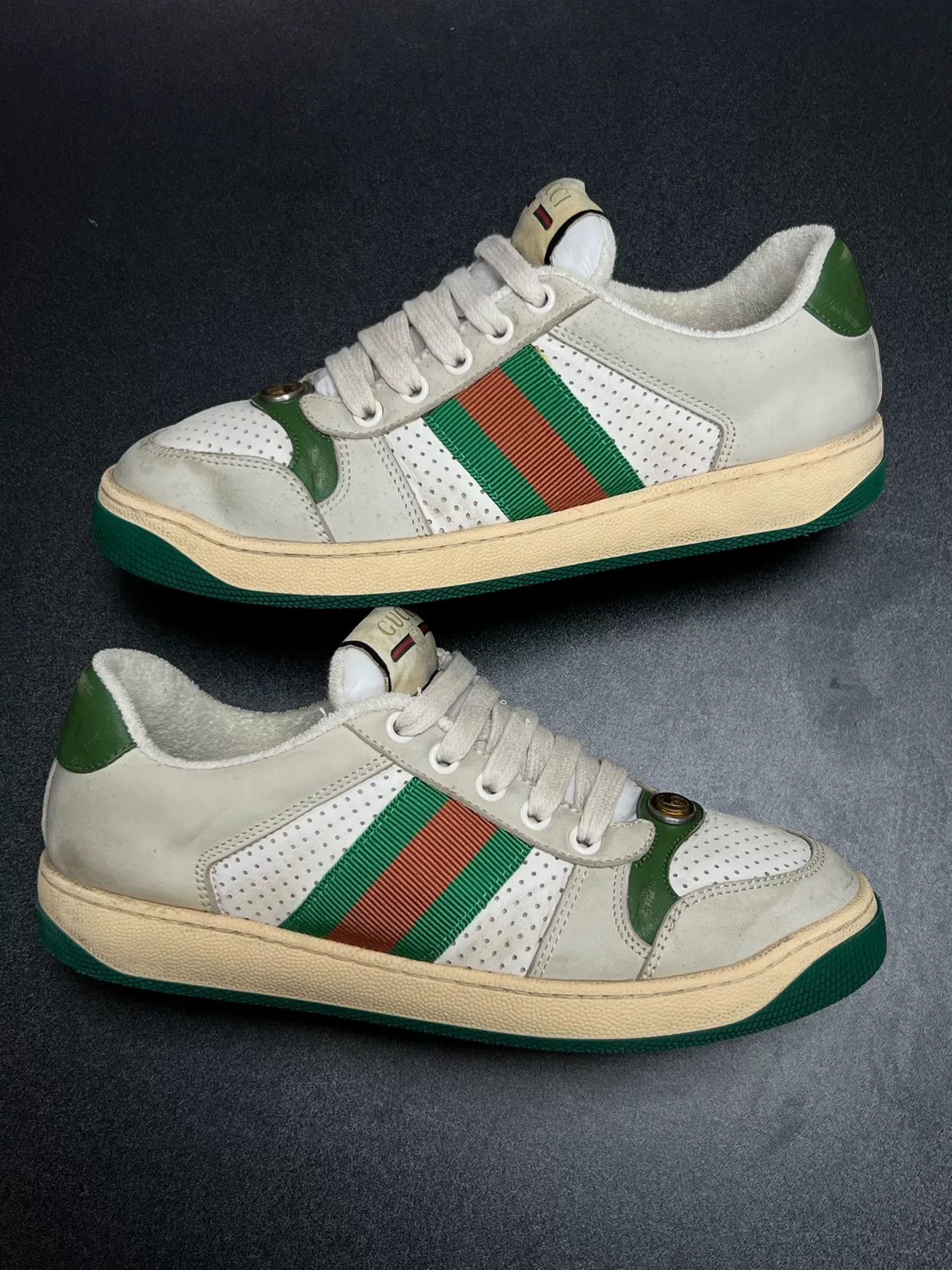 Gucci Gucci Green Lowtop Sneakers us_6 Women Size US 6 / IT 36 - 5 Thumbnail