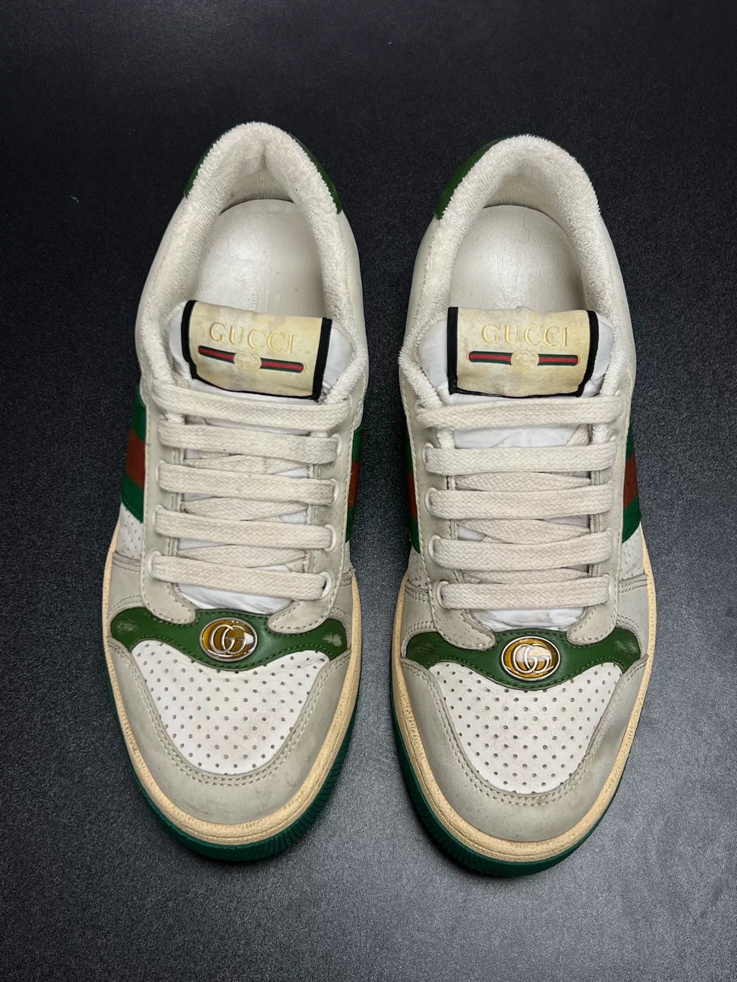 Gucci Gucci Green Lowtop Sneakers us_6 Women Size US 6 / IT 36 - 3 Thumbnail