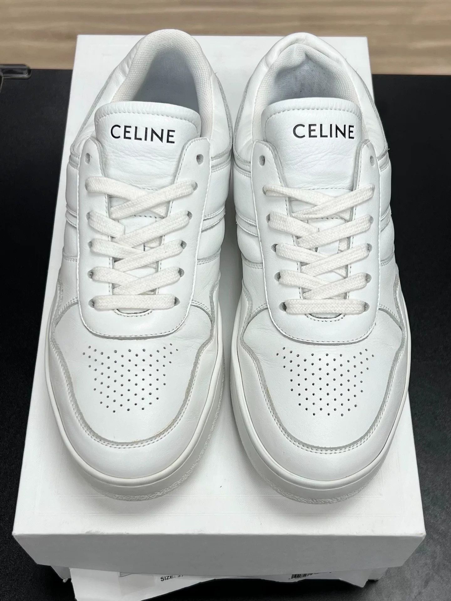Celine Celine Training White Lowtop Sneakers us_7 Women Size US 7 / IT 37 - 3 Thumbnail