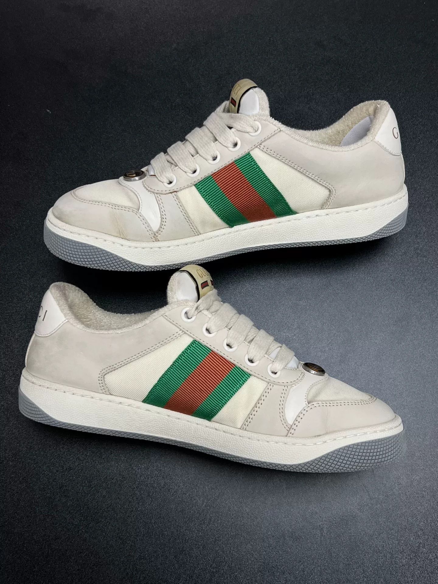 Gucci Gucci Red Lowtop Sneakers us_5 Women Size US 5 / IT 35 - 6 Thumbnail